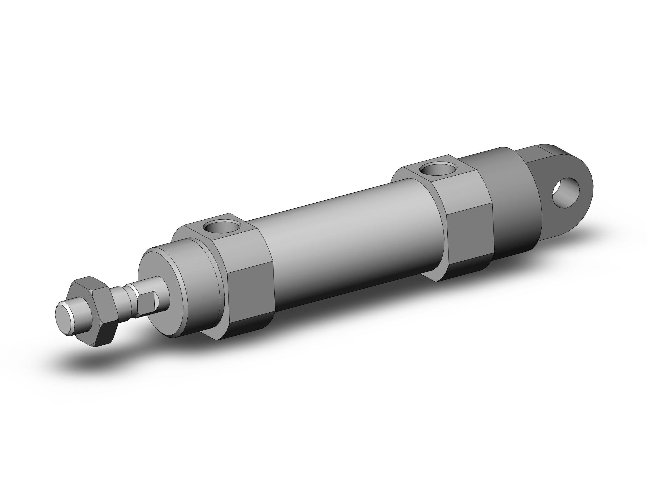 SMC CDM2C25-25Z cylinder, CM2/CM3 ROUND BODY CYLINDER***