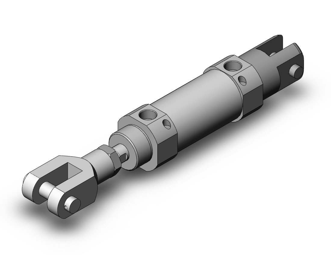 SMC CDM2D40TN-25AZ-W cylinder, air, ROUND BODY CYLINDER