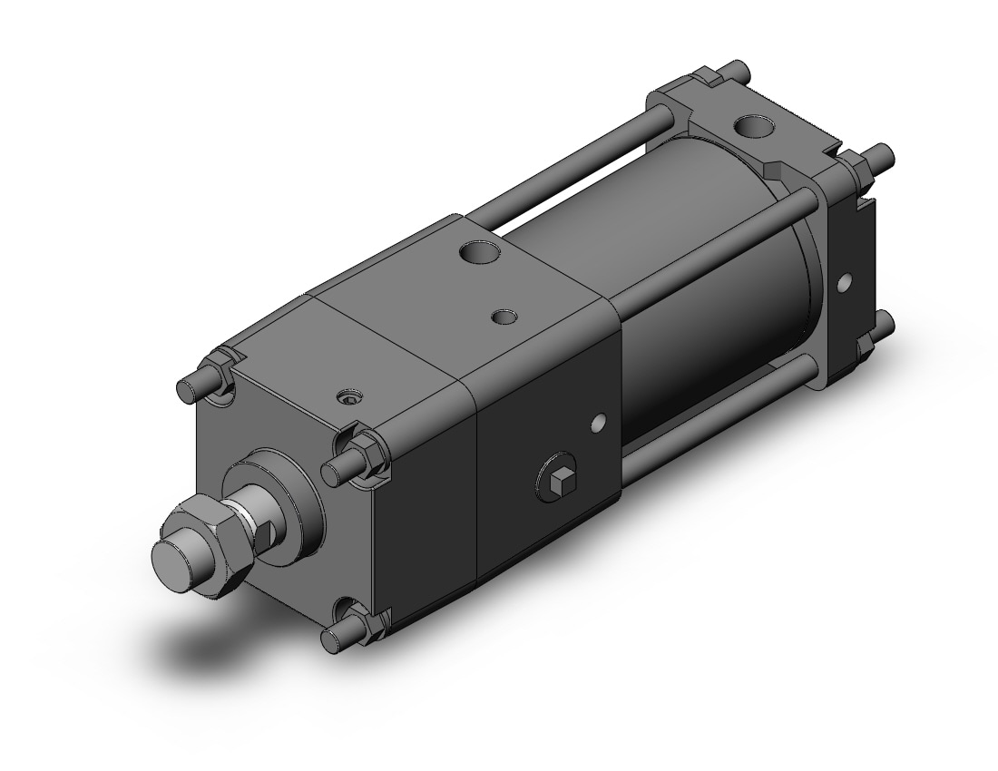 SMC CDNA2B100TF-75-D cyl, tie rod, locking, CNA/CNA2 POWER LOCK CYLINDER