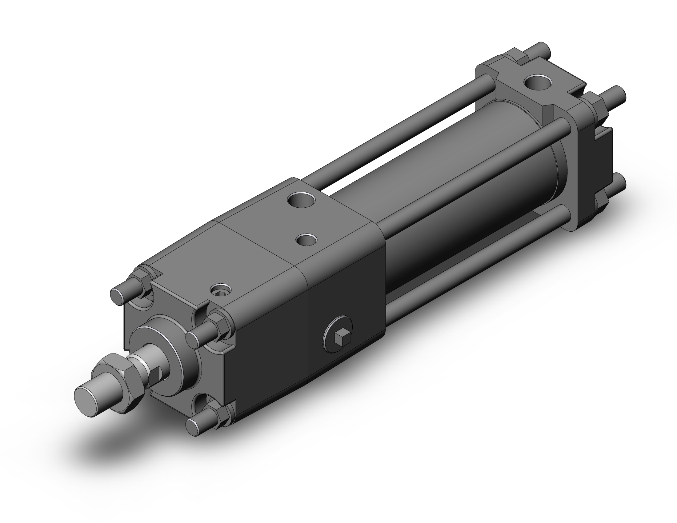 SMC CDNA2B40-75N-D cyl, tie rod, locking, CNA/CNA2 POWER LOCK CYLINDER