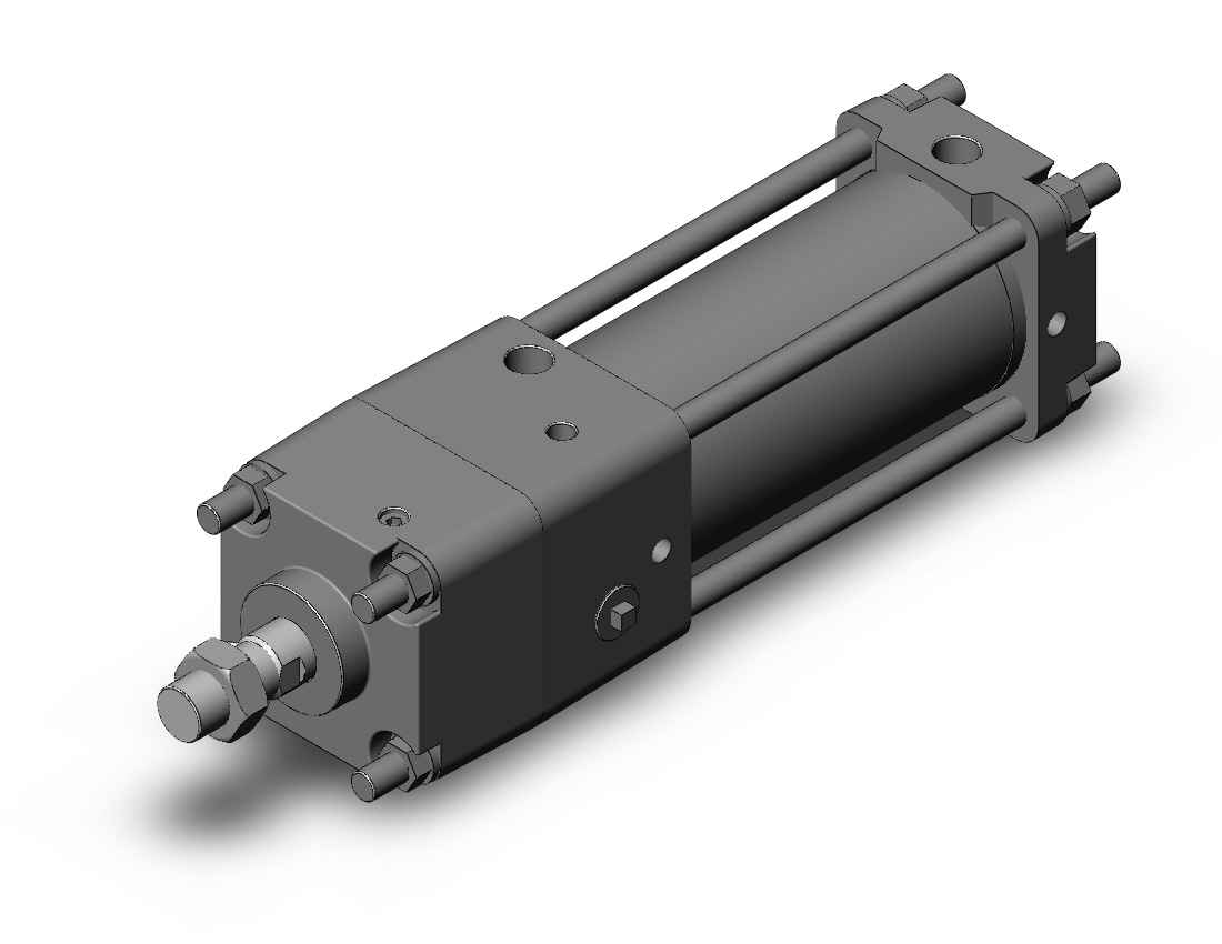 SMC CDNA2B80TF-125-D cyl, tie rod, locking, CNA/CNA2 POWER LOCK CYLINDER