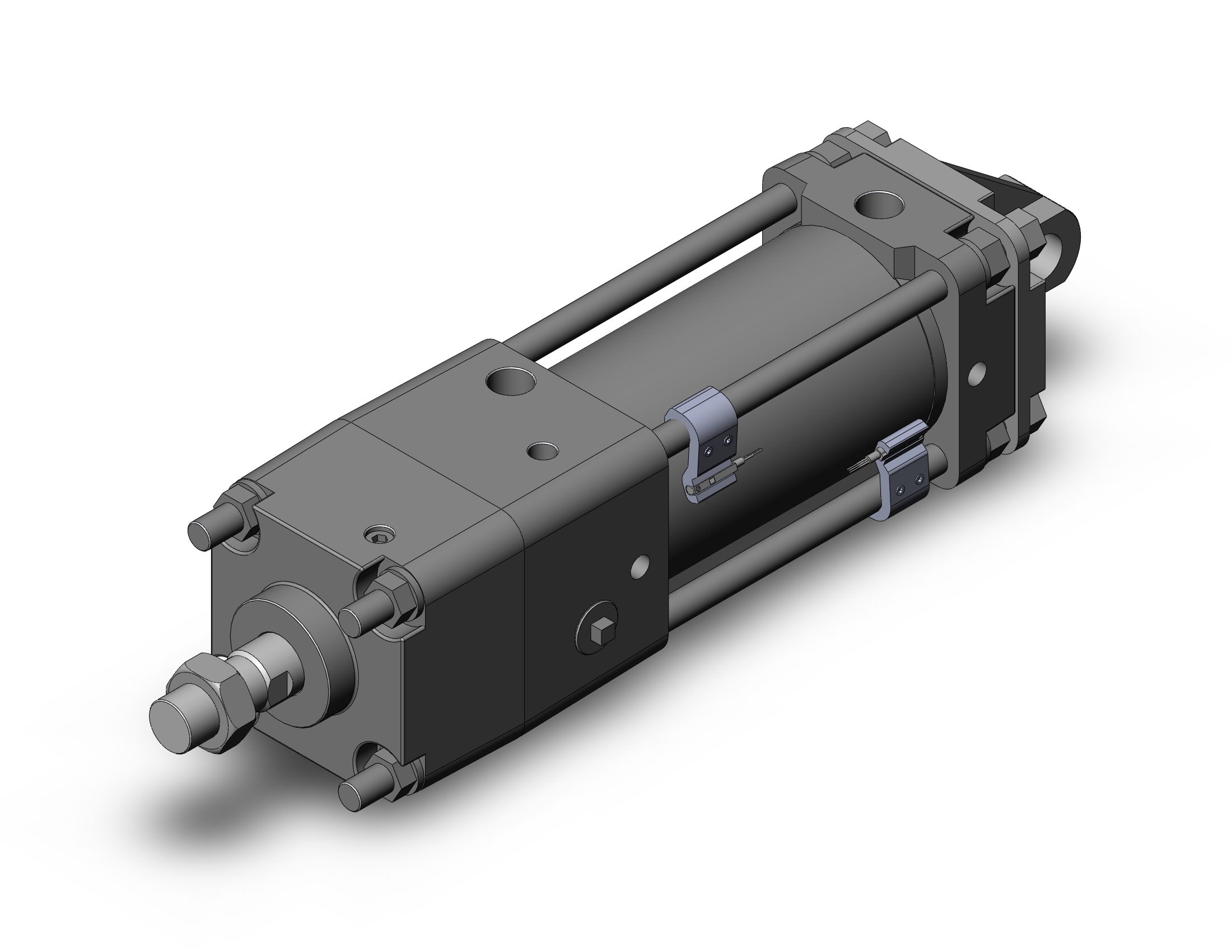 SMC CDNA2C80-100-D-M9PZ cyl, tie rod, locking, CNA/CNA2 POWER LOCK CYLINDER