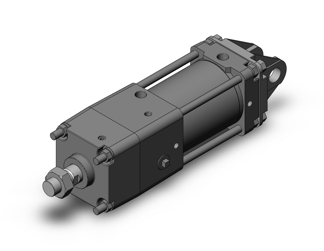 SMC CDNA2D100TF-75-D cyl, tie rod, locking, CNA/CNA2 POWER LOCK CYLINDER