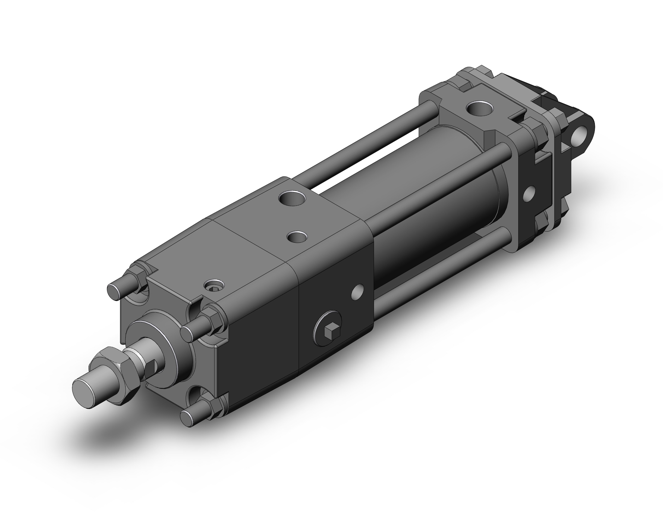 SMC CDNA2D40TF-50-D cyl, tie rod, locking, CNA/CNA2 POWER LOCK CYLINDER