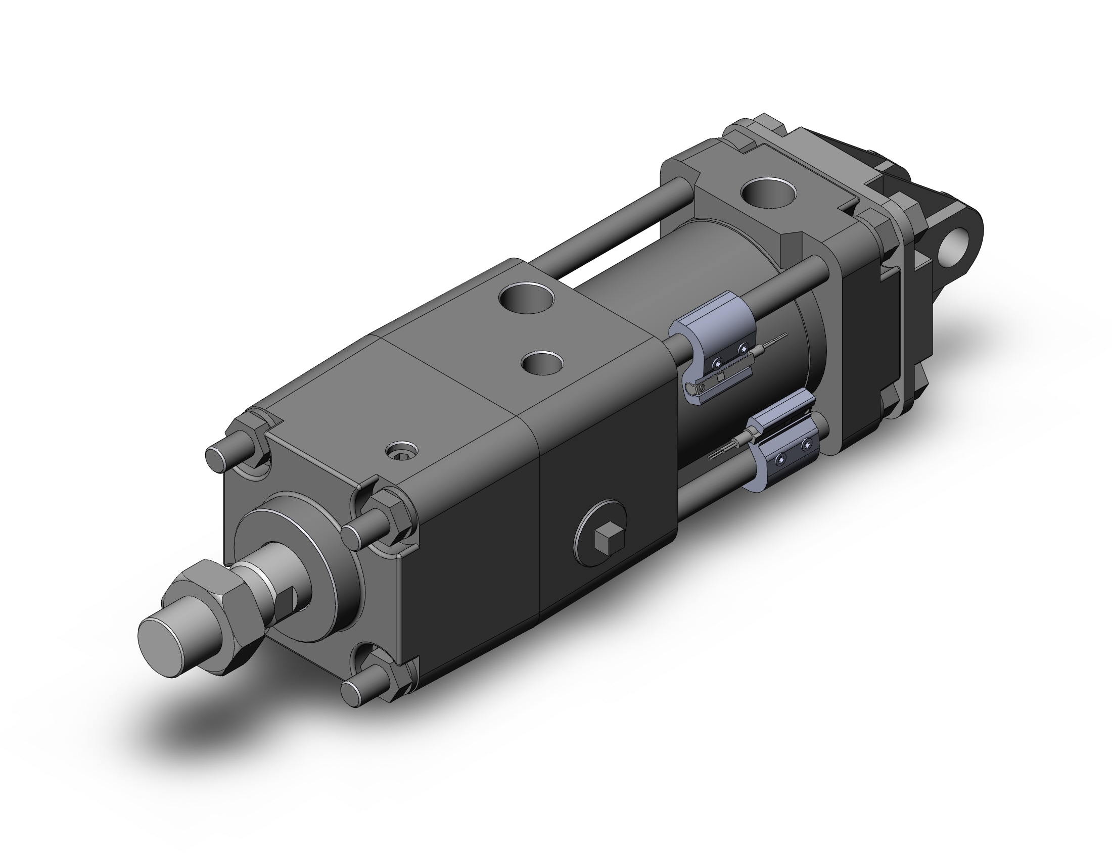 SMC CDNA2D50TN-25N-D-M9BZ cyl, tie rod, locking, CNA/CNA2 POWER LOCK CYLINDER