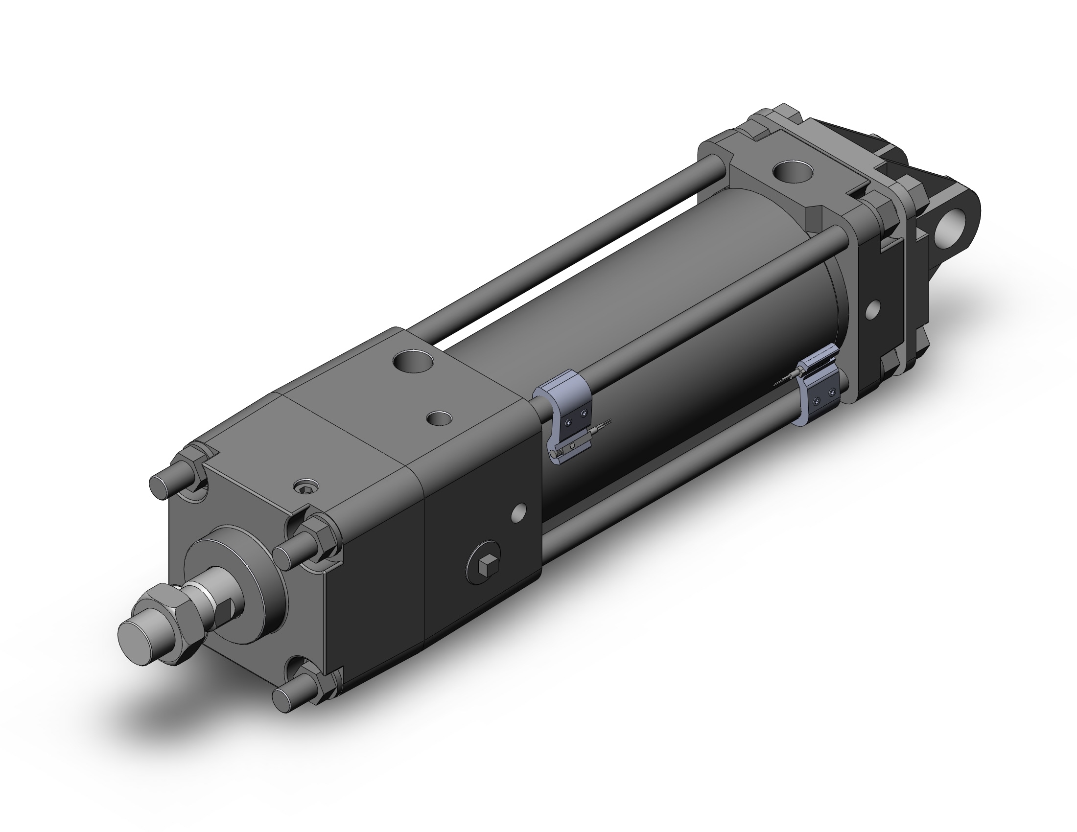 SMC CDNA2D80-150-D-A93 cyl, tie rod, locking, CNA/CNA2 POWER LOCK CYLINDER