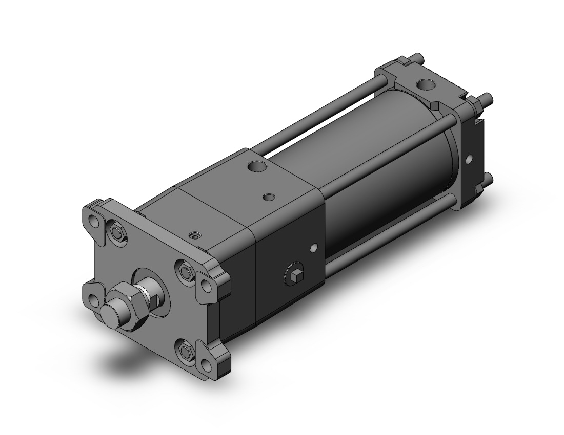 SMC CDNA2F100TN-125-D cyl, tie rod, locking, CNA/CNA2 POWER LOCK CYLINDER