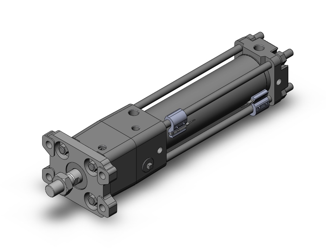 SMC CDNA2F40-125-D-M9BL cyl, tie rod, locking, CNA/CNA2 POWER LOCK CYLINDER