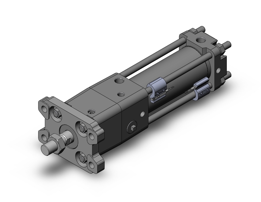 SMC CDNA2F40-75-D-M9PSAPC cyl, tie rod, locking, CNA/CNA2 POWER LOCK CYLINDER