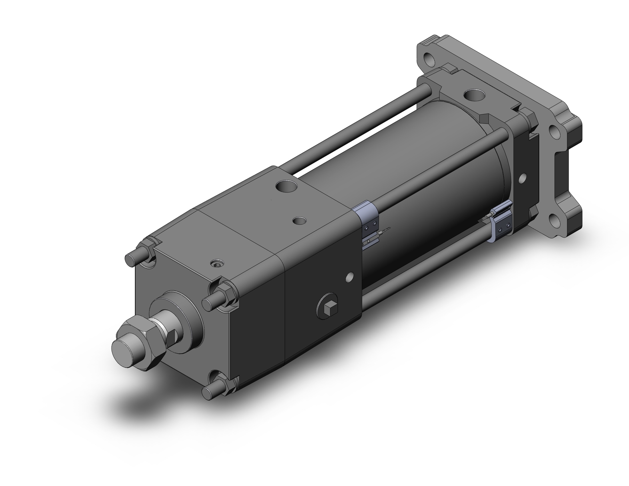 SMC CDNA2G100-125-D-M9NZ cyl, tie rod, locking, CNA/CNA2 POWER LOCK CYLINDER