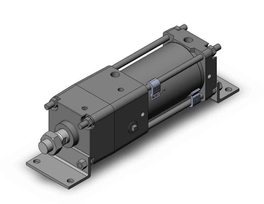 SMC CDNA2L100-100-D-A93L cyl, tie rod, locking, CNA/CNA2 POWER LOCK CYLINDER