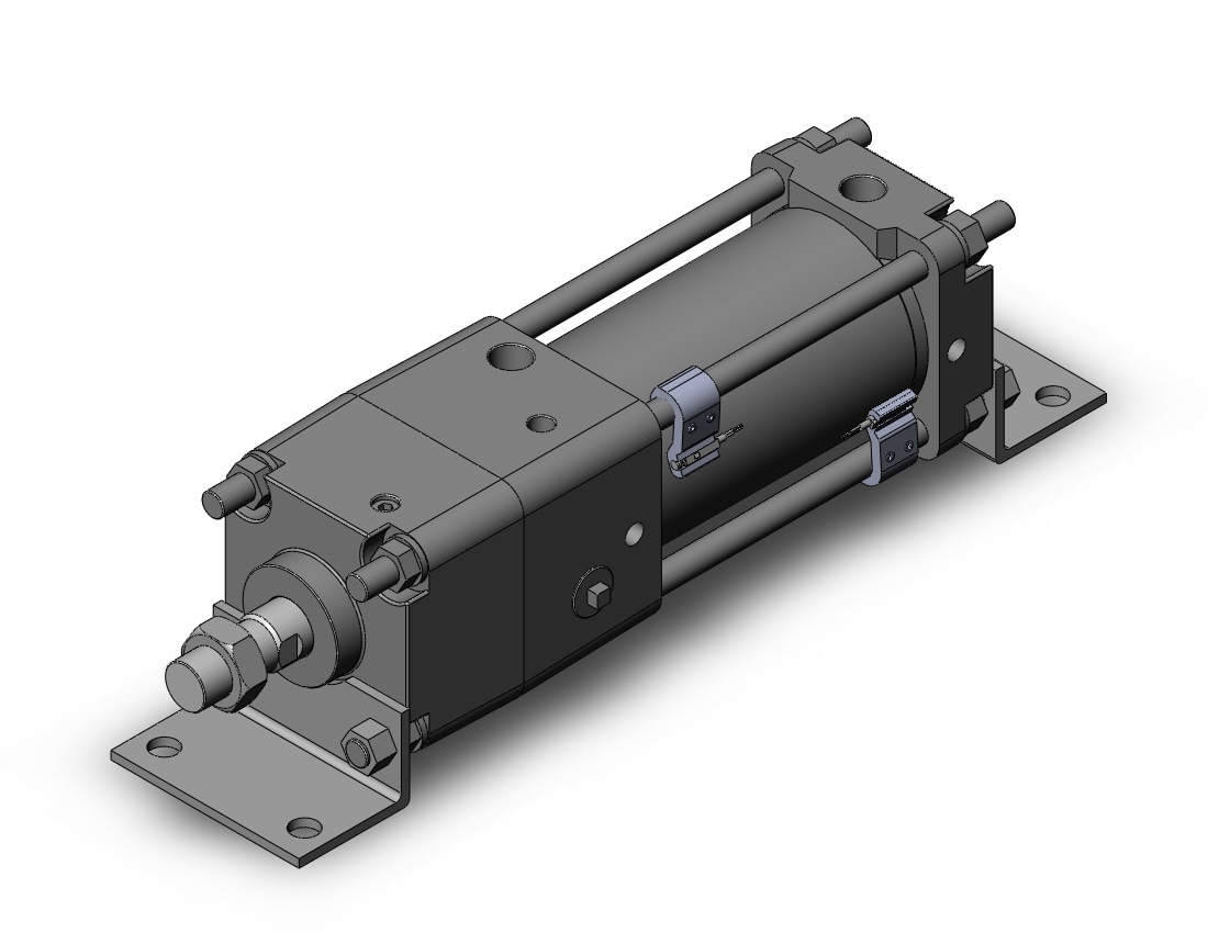 SMC CDNA2L80-100-D-A93L cyl, tie rod, locking, CNA/CNA2 POWER LOCK CYLINDER