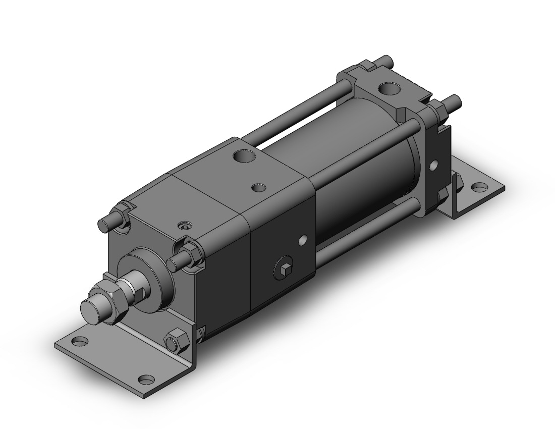 SMC CDNA2L80TN-75-D cyl, tie rod, locking, CNA/CNA2 POWER LOCK CYLINDER