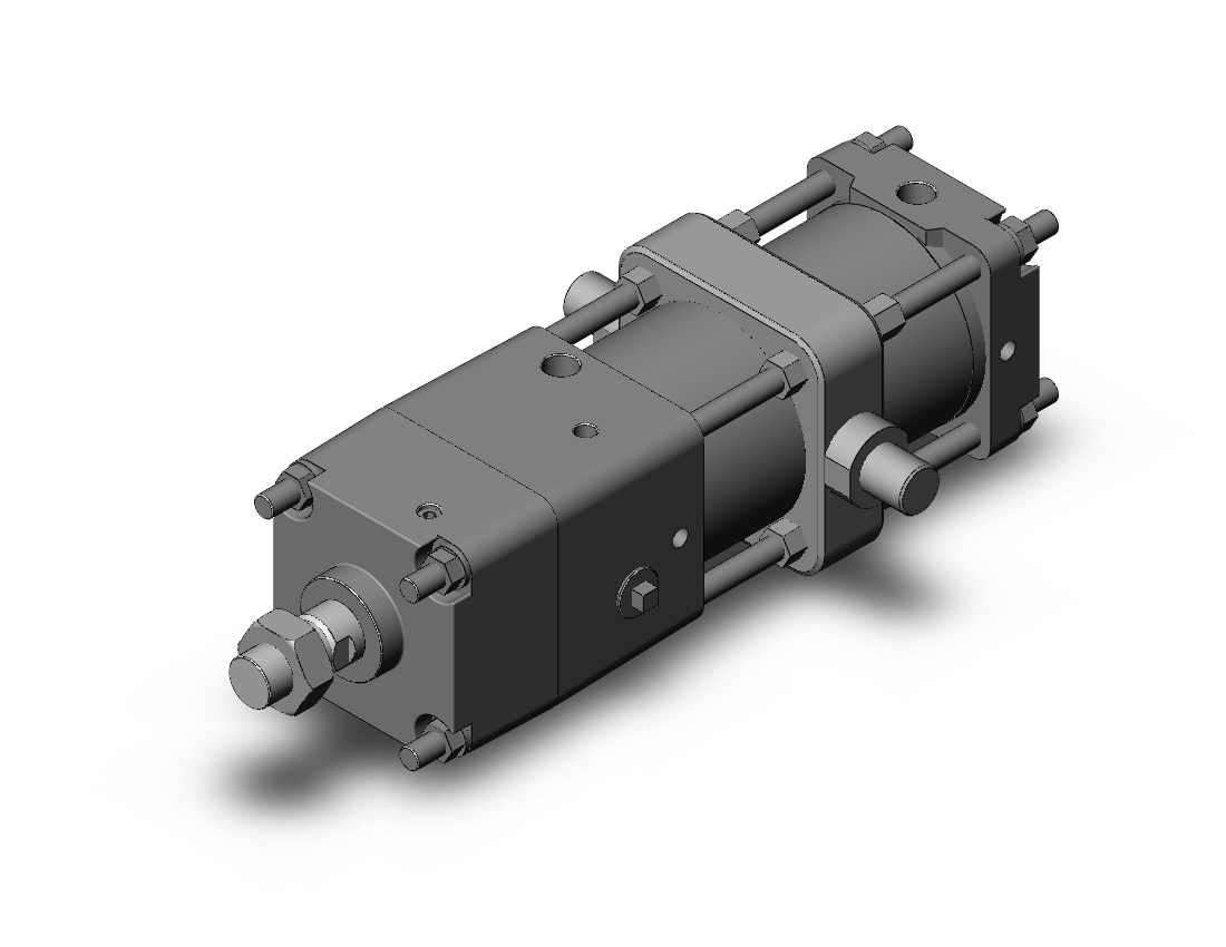 SMC CDNA2T100TN-125-D cyl, tie rod, locking, CNA/CNA2 POWER LOCK CYLINDER