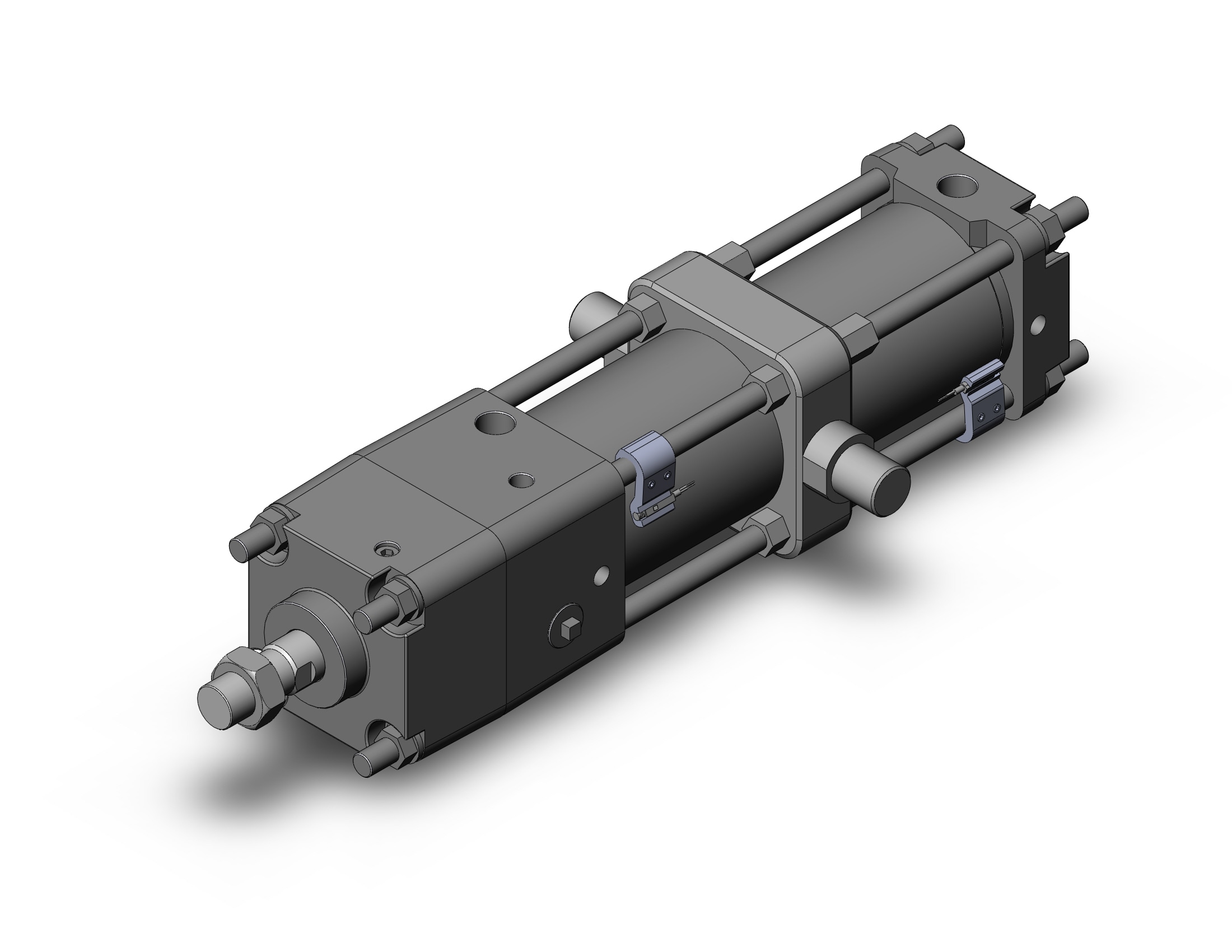 SMC CDNA2T80-200-D-A93L cyl, tie rod, locking, CNA/CNA2 POWER LOCK CYLINDER