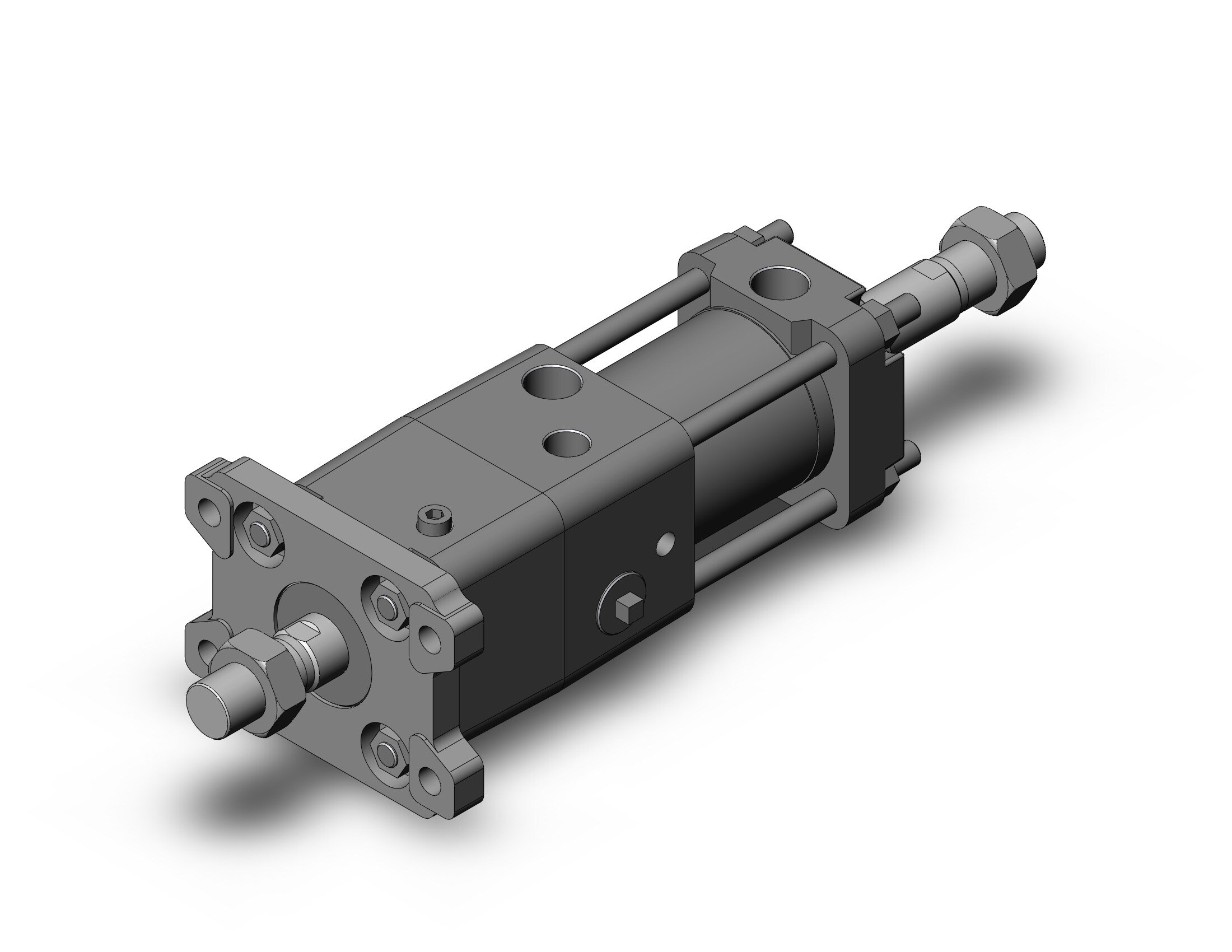 SMC CDNA2WF50TF-25-D cyl, tie rod, locking, CNA/CNA2 POWER LOCK CYLINDER