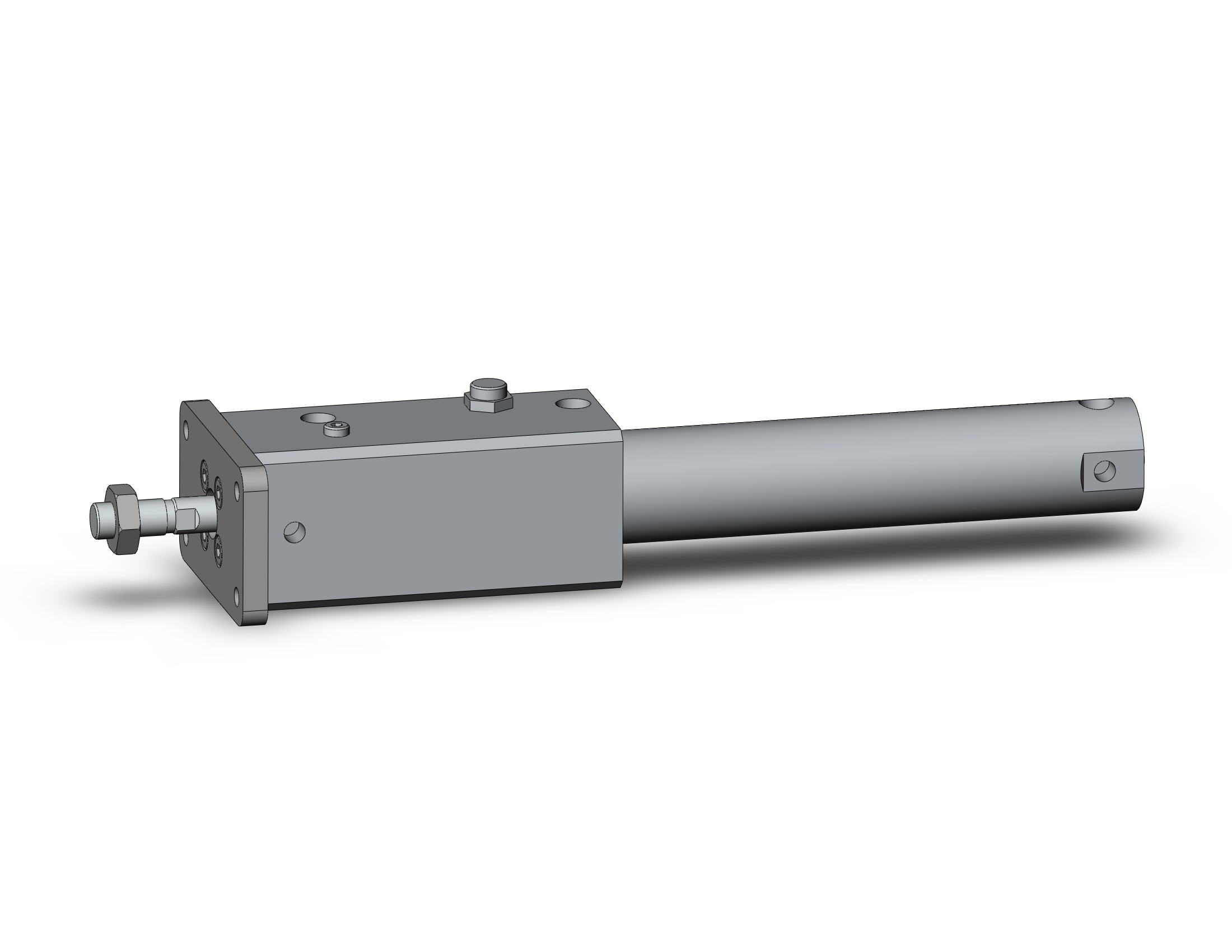 SMC CDNGFN25-100-D cyl w/lock, r/cush, a-sw, CNG CYLINDER W/LOCK