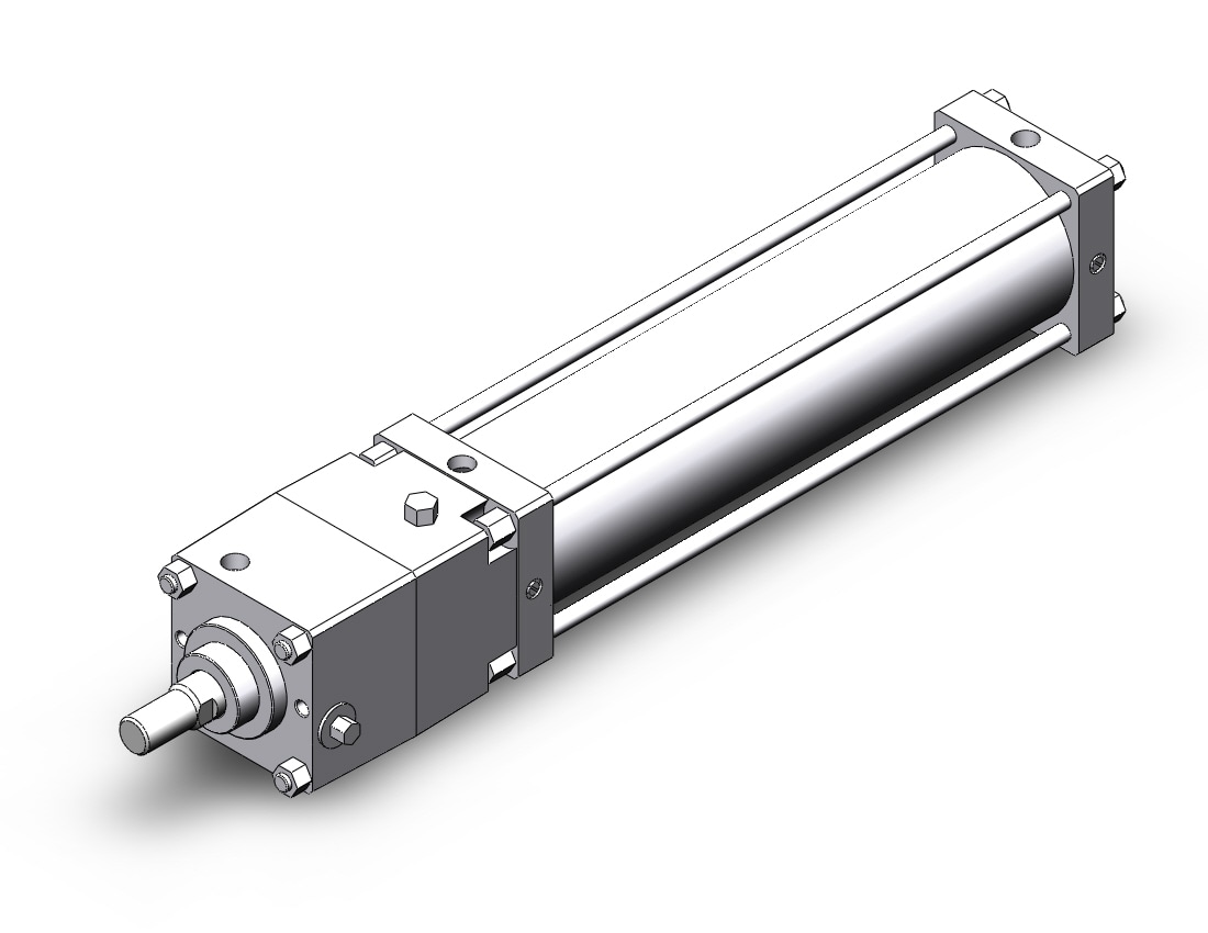 SMC CDNSB125-500-D cyl w/lock, a/tube, auto-sw, CNS FINE LOCK TIE ROD CYLINDER