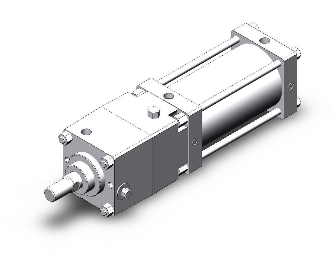 SMC CDNSB125TF-200-D cns cylinder, CNS FINE LOCK TIE ROD CYLINDER