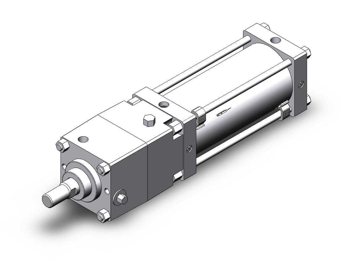 SMC CDNSB125TF-250-D-M9BWSDPC cns cylinder, CNS FINE LOCK TIE ROD CYLINDER