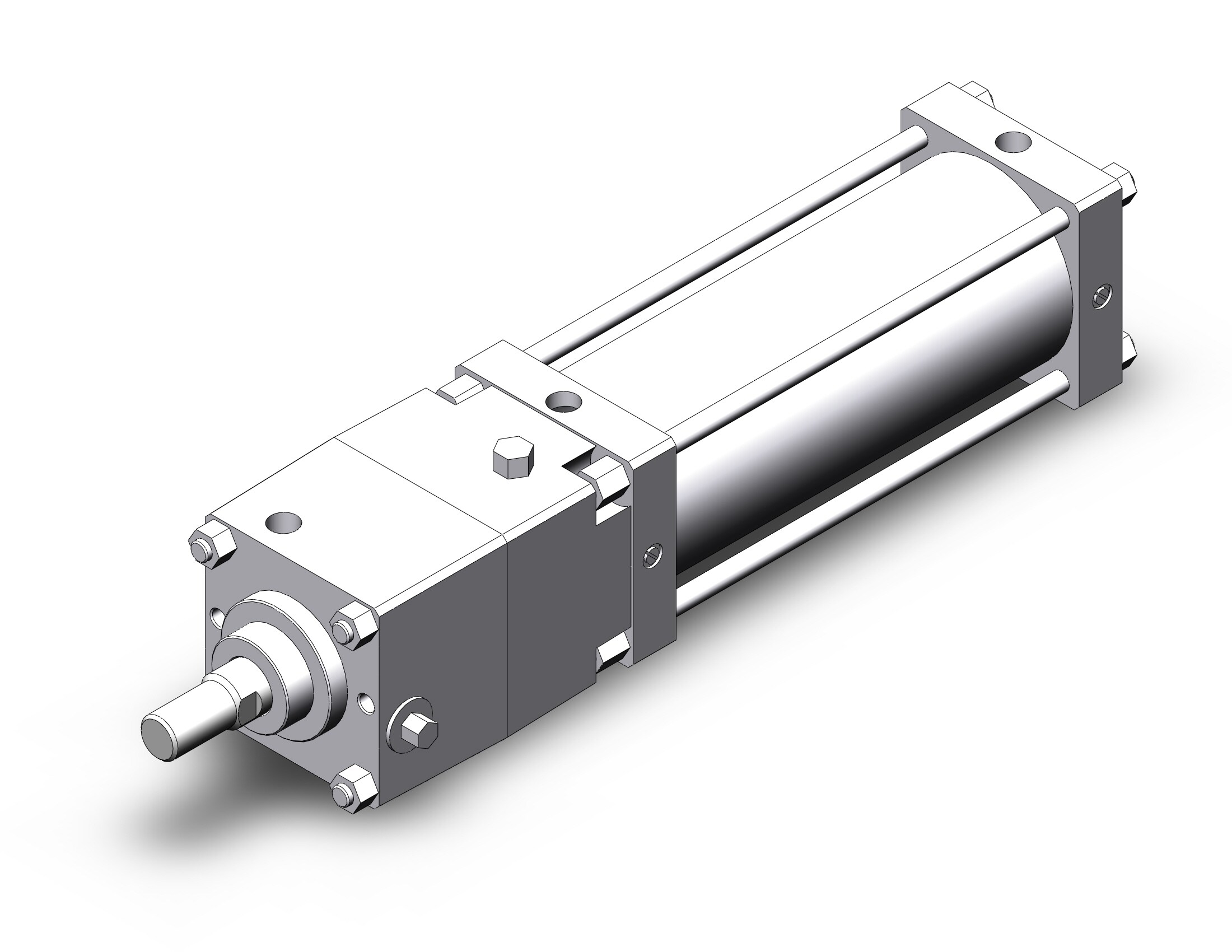 SMC CDNSB125TF-300-D cns cylinder, CNS FINE LOCK TIE ROD CYLINDER