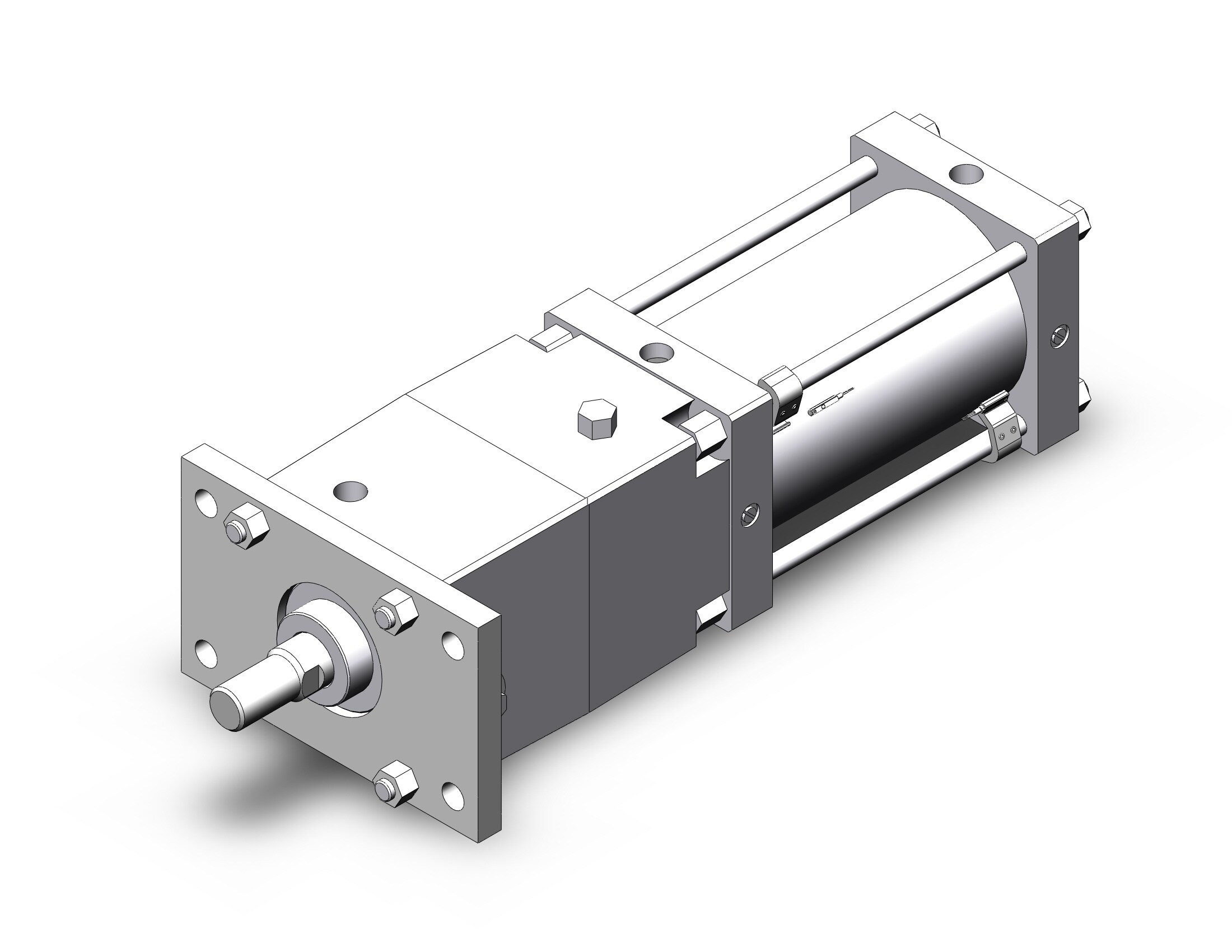 SMC CDNSF140TF-200-D-M9PSDPC cyl w/lock, a/tube, auto-sw, CNS FINE LOCK TIE ROD CYLINDER