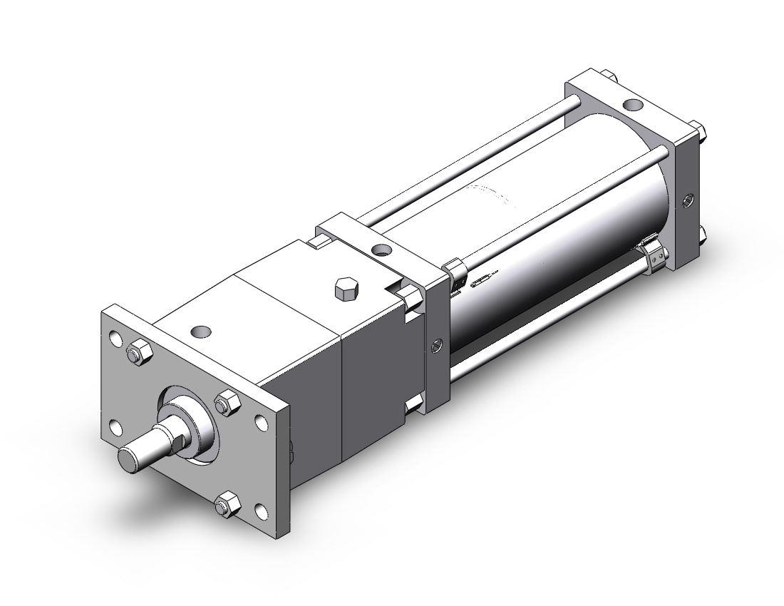 SMC CDNSF140TF-300-D-M9B 140mm cns double-acting, CNS FINE LOCK TIE ROD CYLINDER