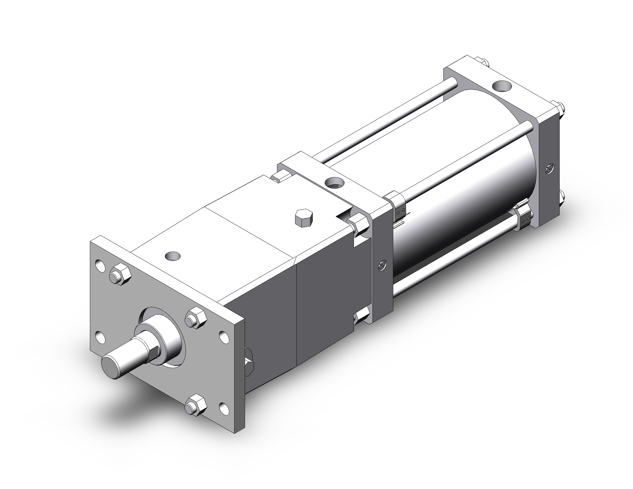 SMC CDNSF160-250-D-M9BL3 cns cylinder, CNS FINE LOCK TIE ROD CYLINDER