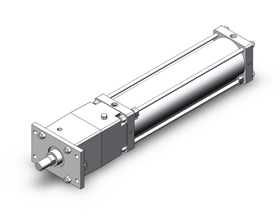 SMC CDNSF160-600-D-M9BL cns cylinder, CNS FINE LOCK TIE ROD CYLINDER