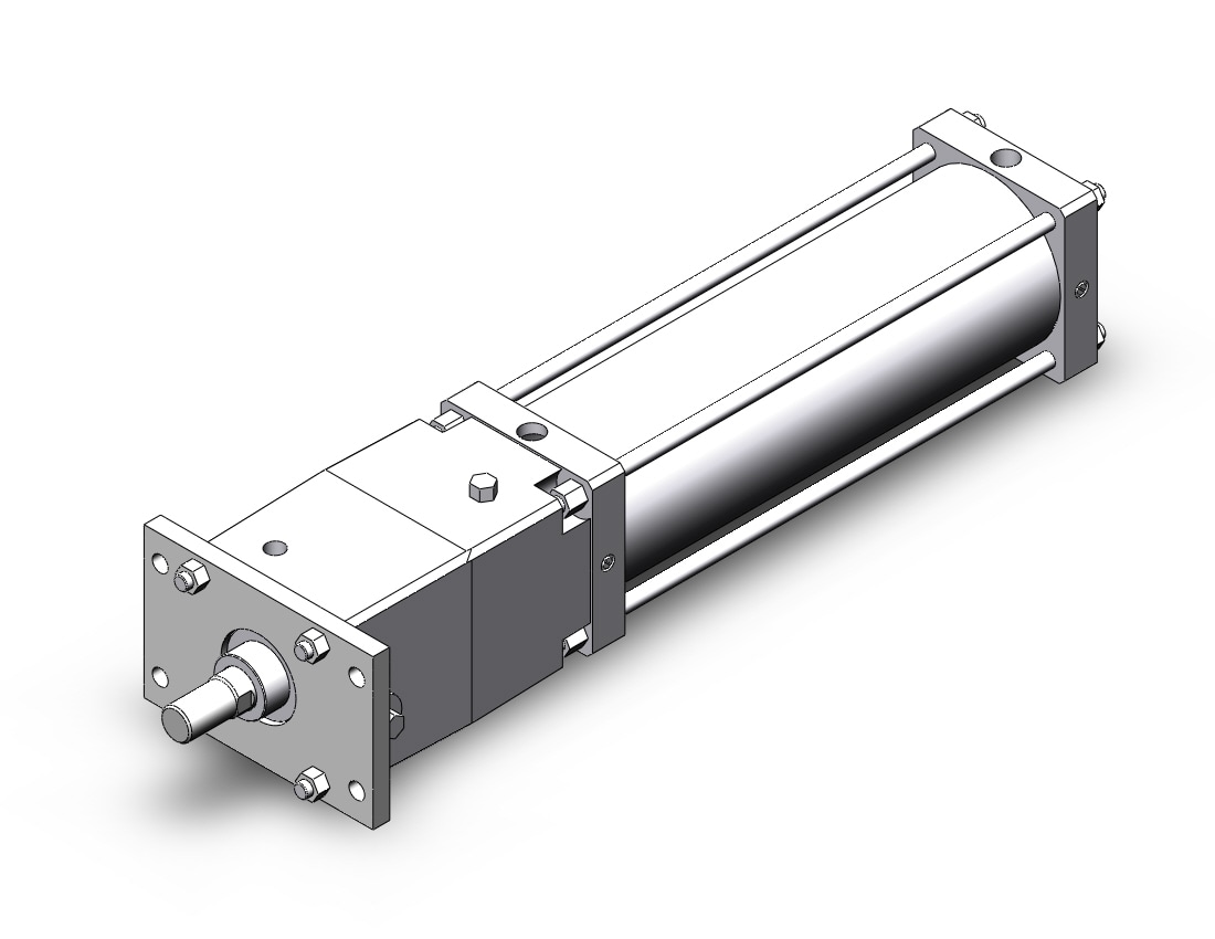 SMC CDNSF160TF-500-D 160mm cns double-acting, CNS FINE LOCK TIE ROD CYLINDER