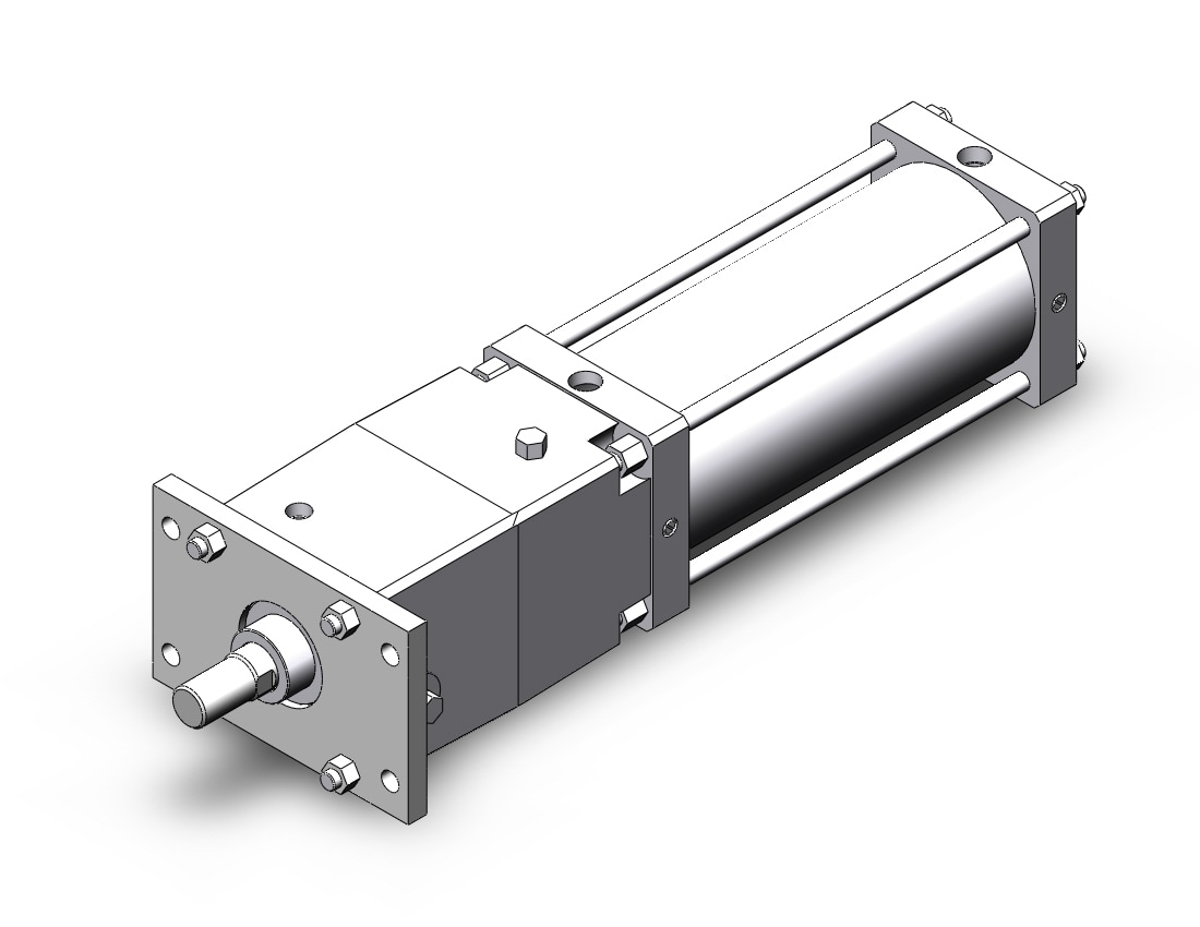 SMC CDNSF160TN-350-D 160mm cns double-acting, CNS FINE LOCK TIE ROD CYLINDER