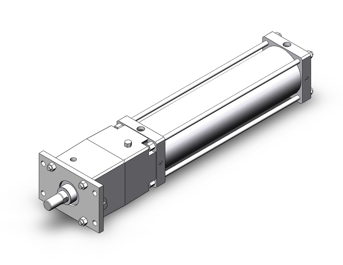 SMC CDNSF160TN-600-D cyl w/lock, a/tube, auto-sw, CNS FINE LOCK TIE ROD CYLINDER