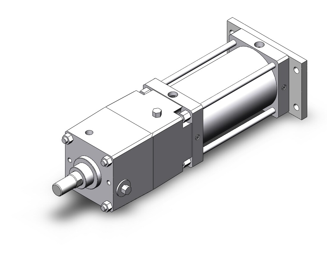 SMC CDNSG160-250-D 160mm cns double-acting, CNS FINE LOCK TIE ROD CYLINDER