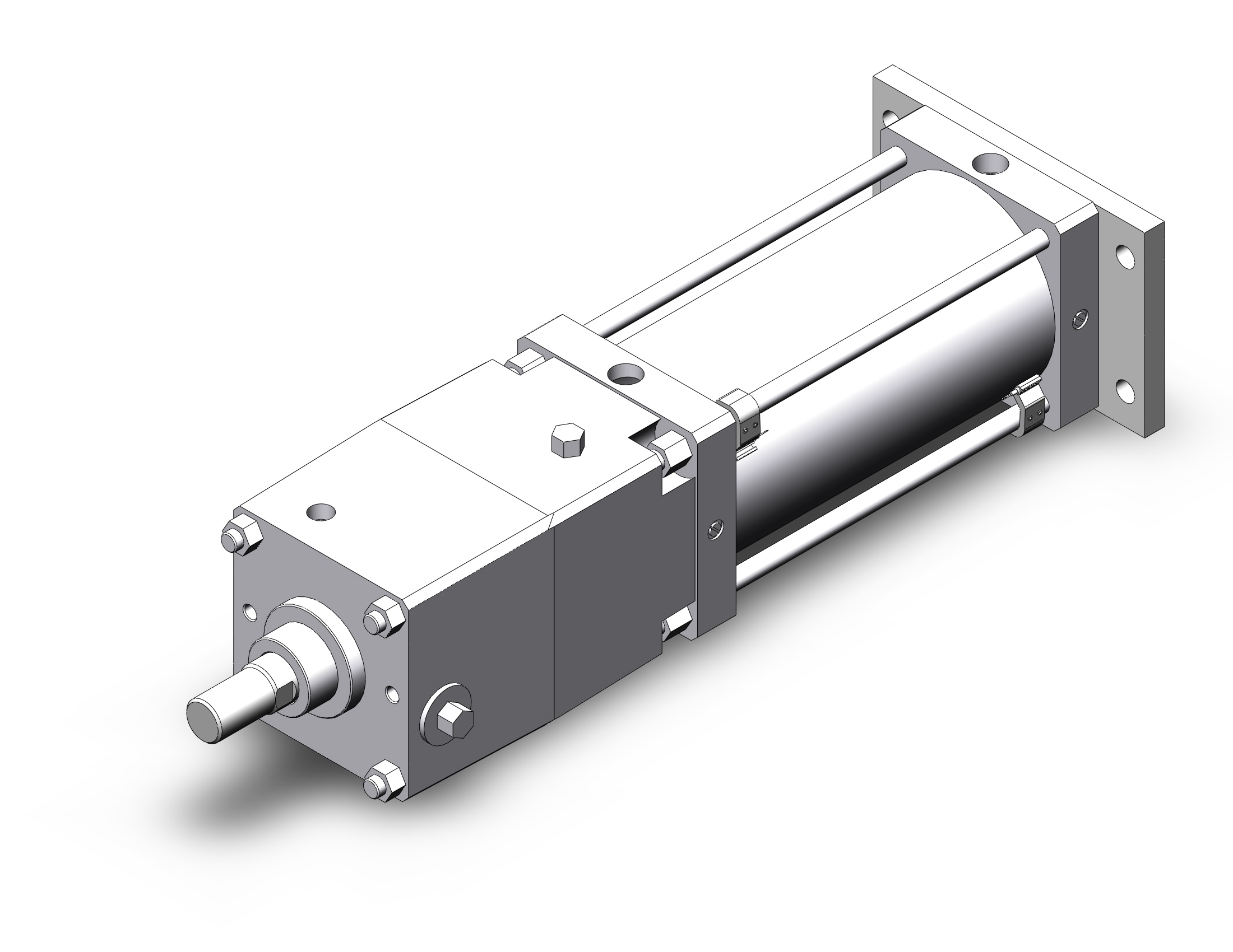 SMC CDNSG160-300-D-M9BWZ 160mm cns double-acting, CNS FINE LOCK TIE ROD CYLINDER