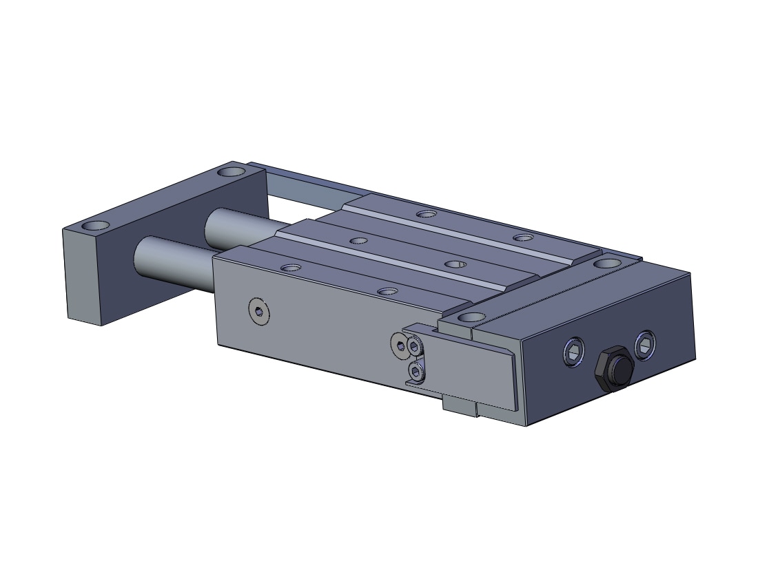 SMC CDPXWM25-50R cyl, slide bearing endplate mt, CXW GUIDED CYLINDER