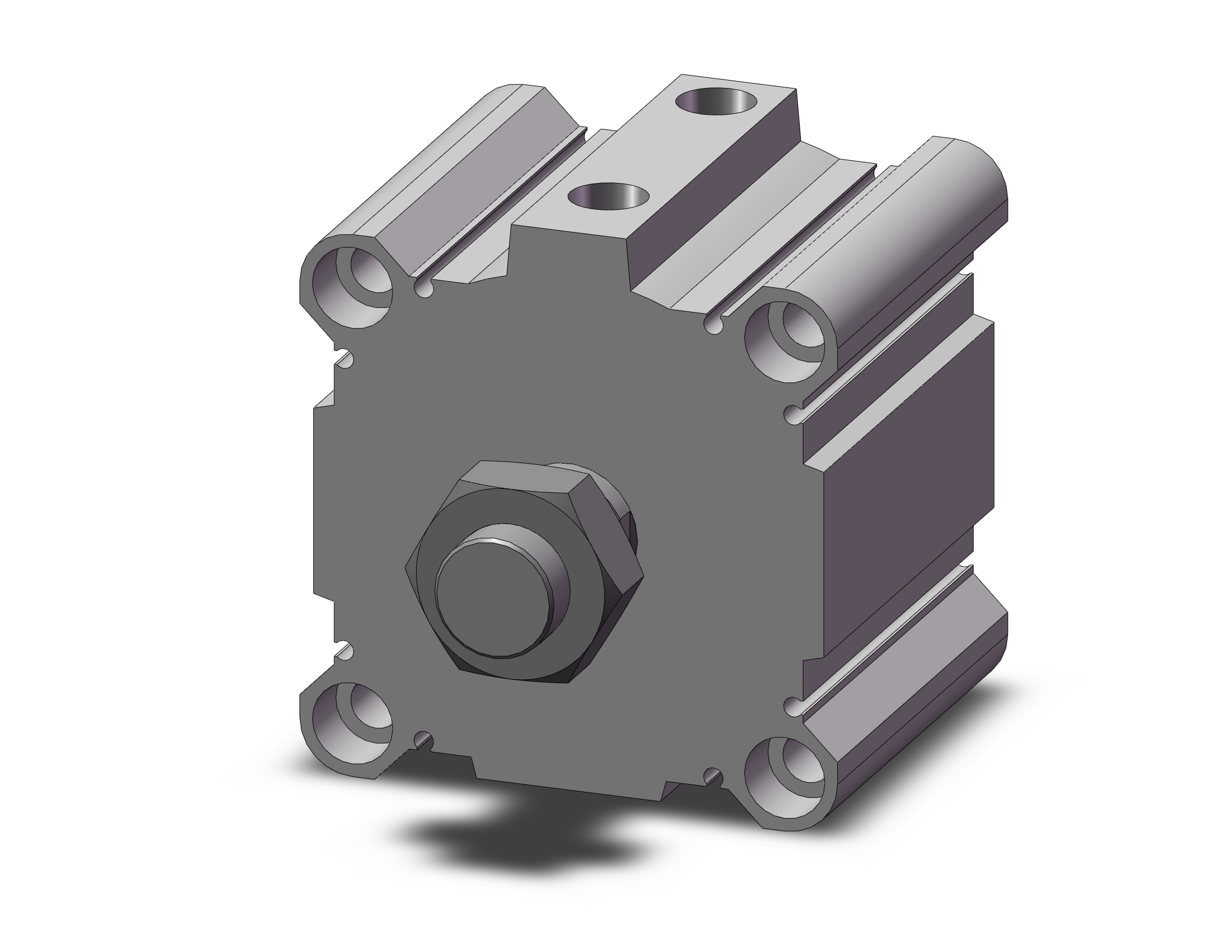 SMC CDQ2YB100-25DCMZ cyl, smooth, dbl/act, COMPACT CYLINDER