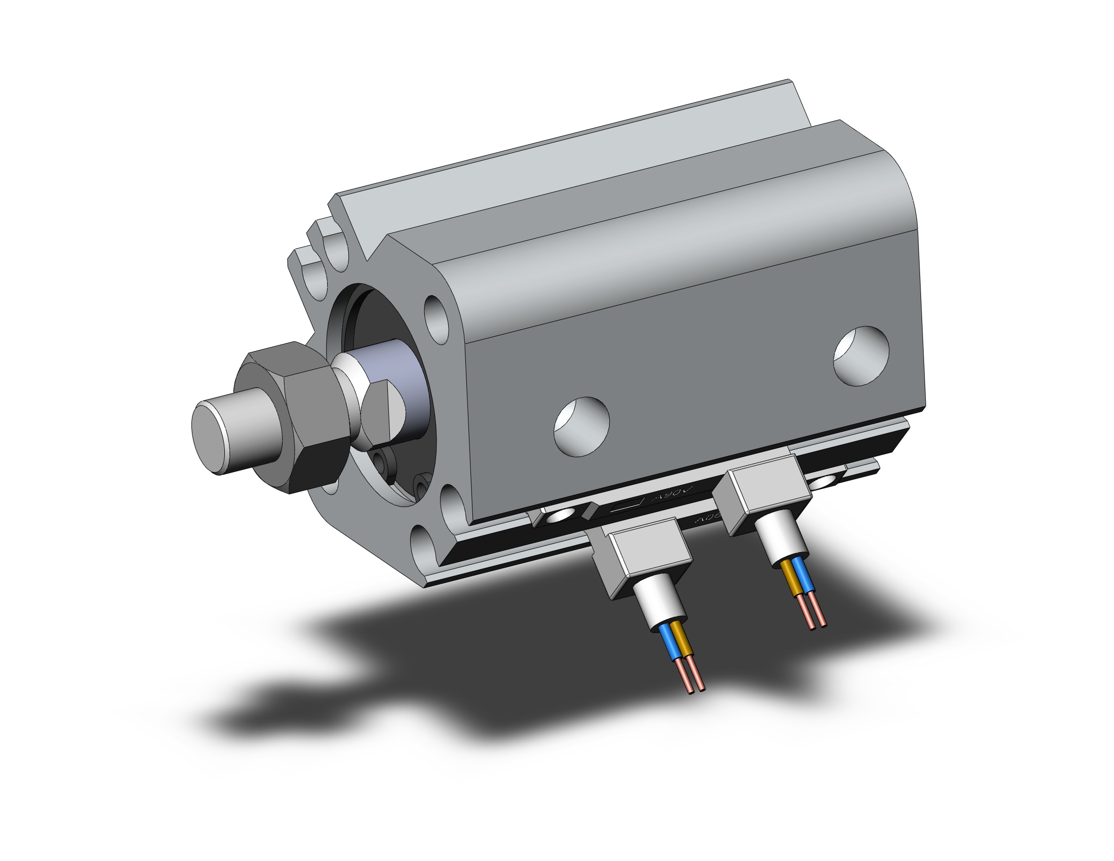 SMC CDQ2A16-10DMZ-A90VL cylinder, CQ2-Z COMPACT CYLINDER