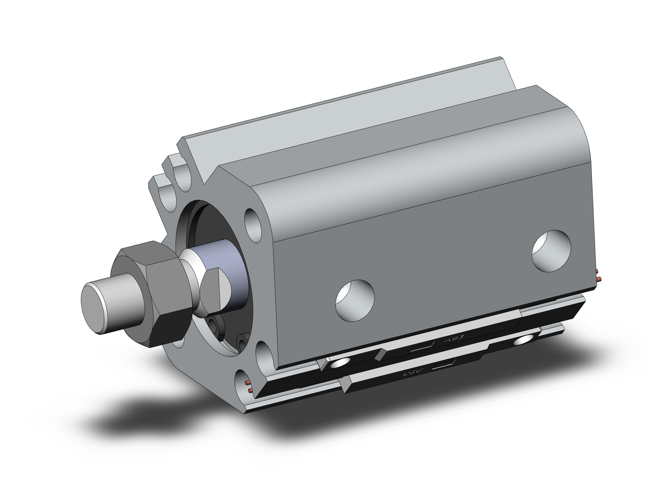 SMC CDQ2A16-10DMZ-A93 cylinder, CQ2-Z COMPACT CYLINDER