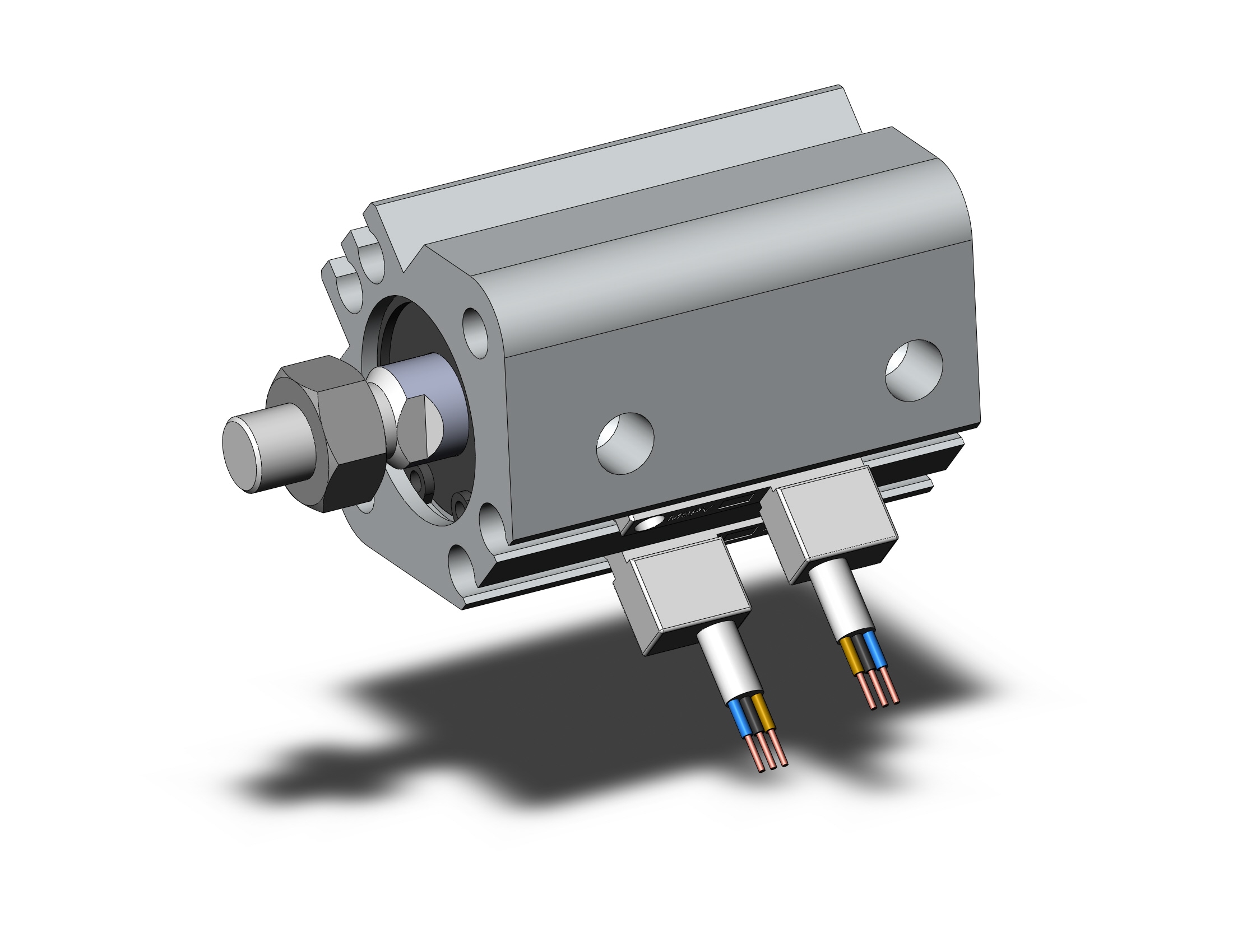 SMC CDQ2A16-10DMZ-M9PVSAPC cylinder, CQ2-Z COMPACT CYLINDER