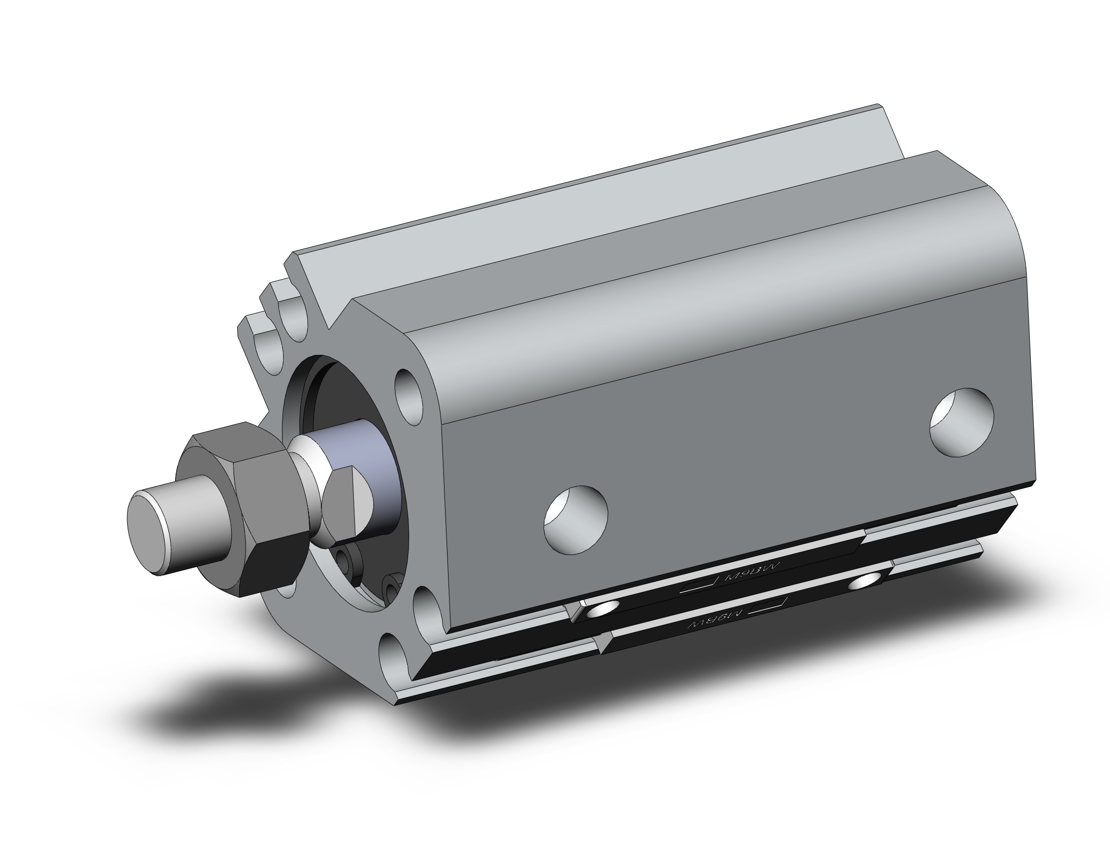 SMC CDQ2A16-15DMZ-M9BWL cylinder, CQ2-Z COMPACT CYLINDER