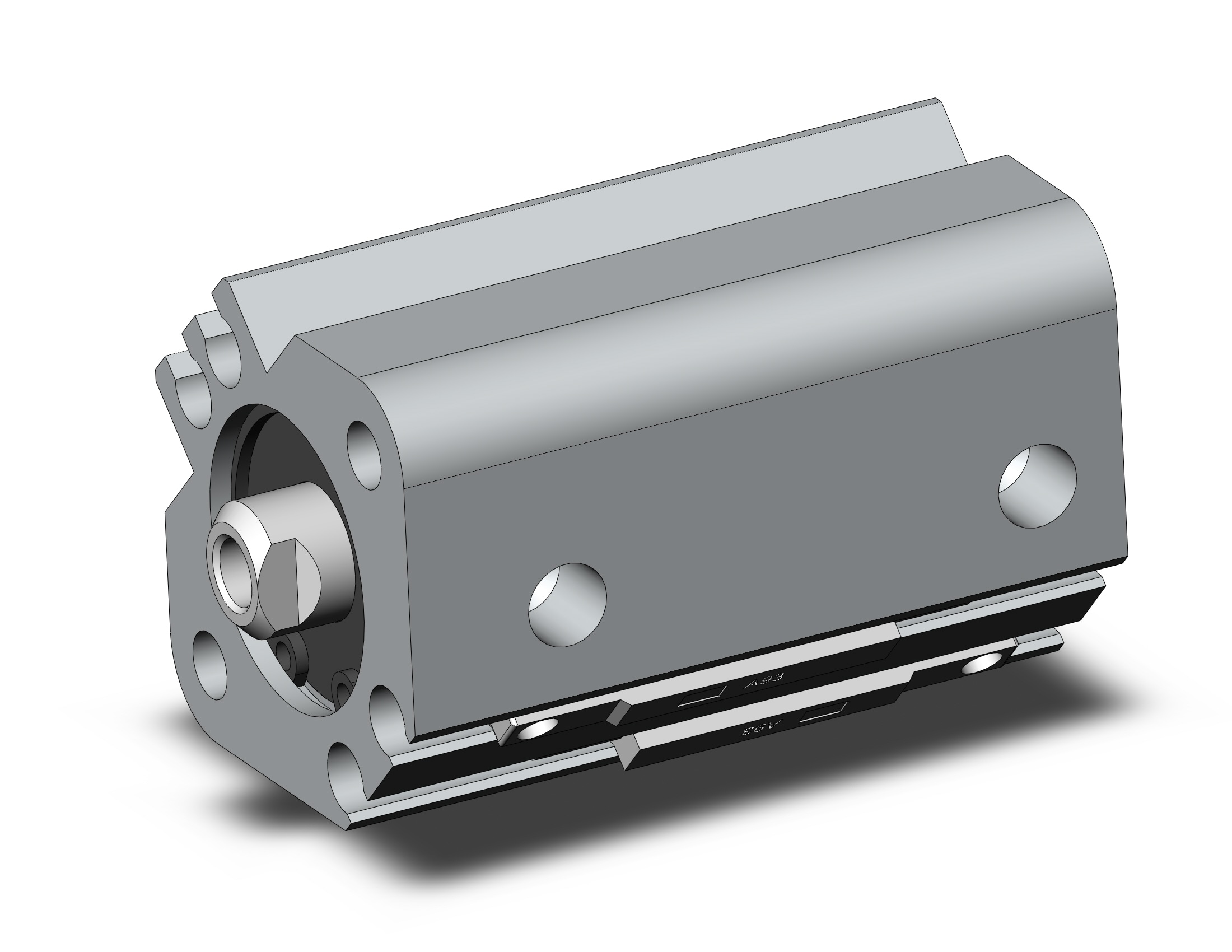 SMC CDQ2A16-15DZ-A93L cylinder, CQ2-Z COMPACT CYLINDER