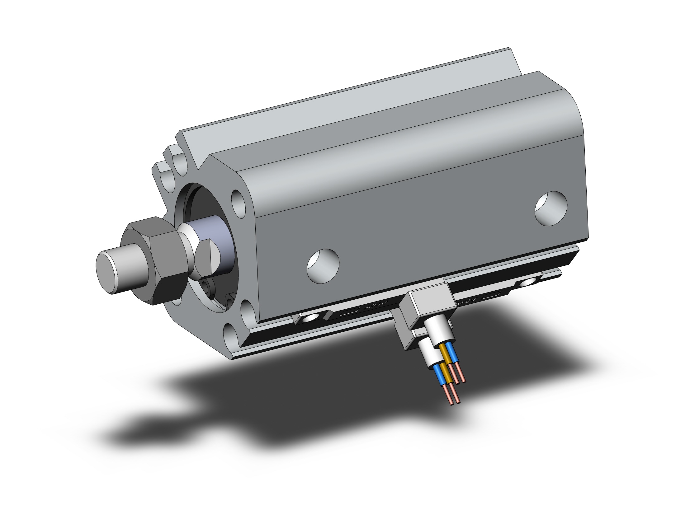 SMC CDQ2A16-20DMZ-A93VL cylinder, CQ2-Z COMPACT CYLINDER