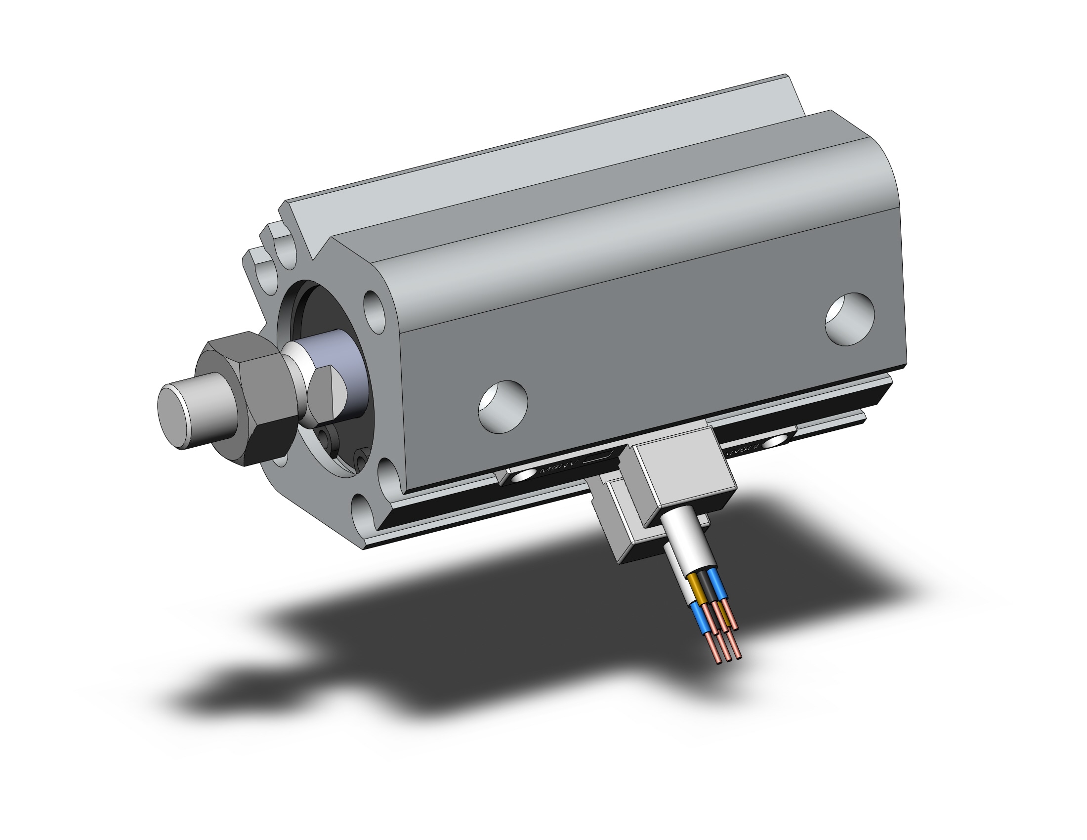 SMC CDQ2A16-20DMZ-M9NVSAPC cylinder, CQ2-Z COMPACT CYLINDER