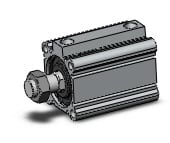 SMC CDQ2A50TN-50DMZ-M9NSAPC compact cylinder, cq2-z, COMPACT CYLINDER