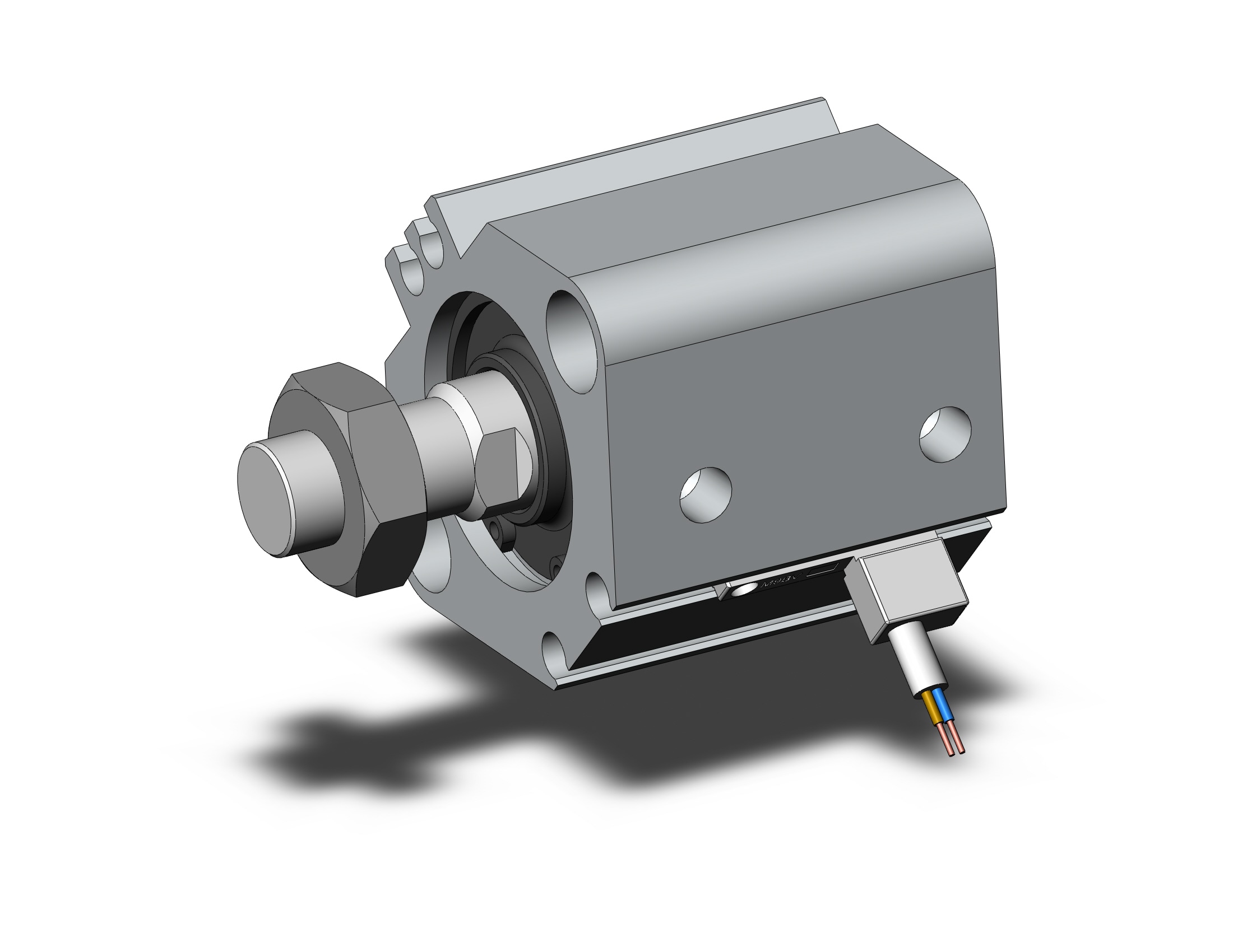 SMC CDQ2B25-5DCMZ-M9BVLS cylinder, CQ2-Z COMPACT CYLINDER