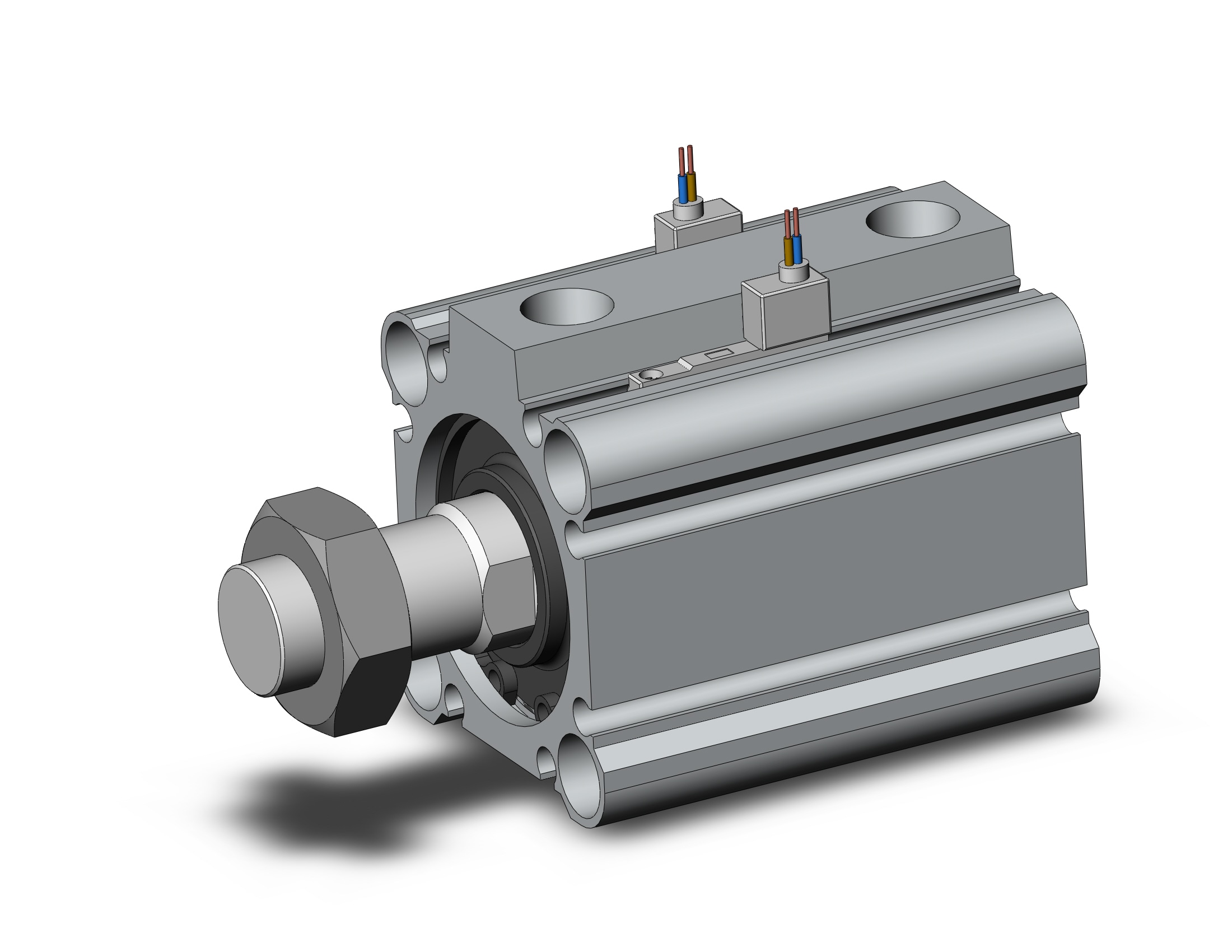 SMC CDQ2B32-25DCMZ-M9BAVL cylinder, CQ2-Z COMPACT CYLINDER