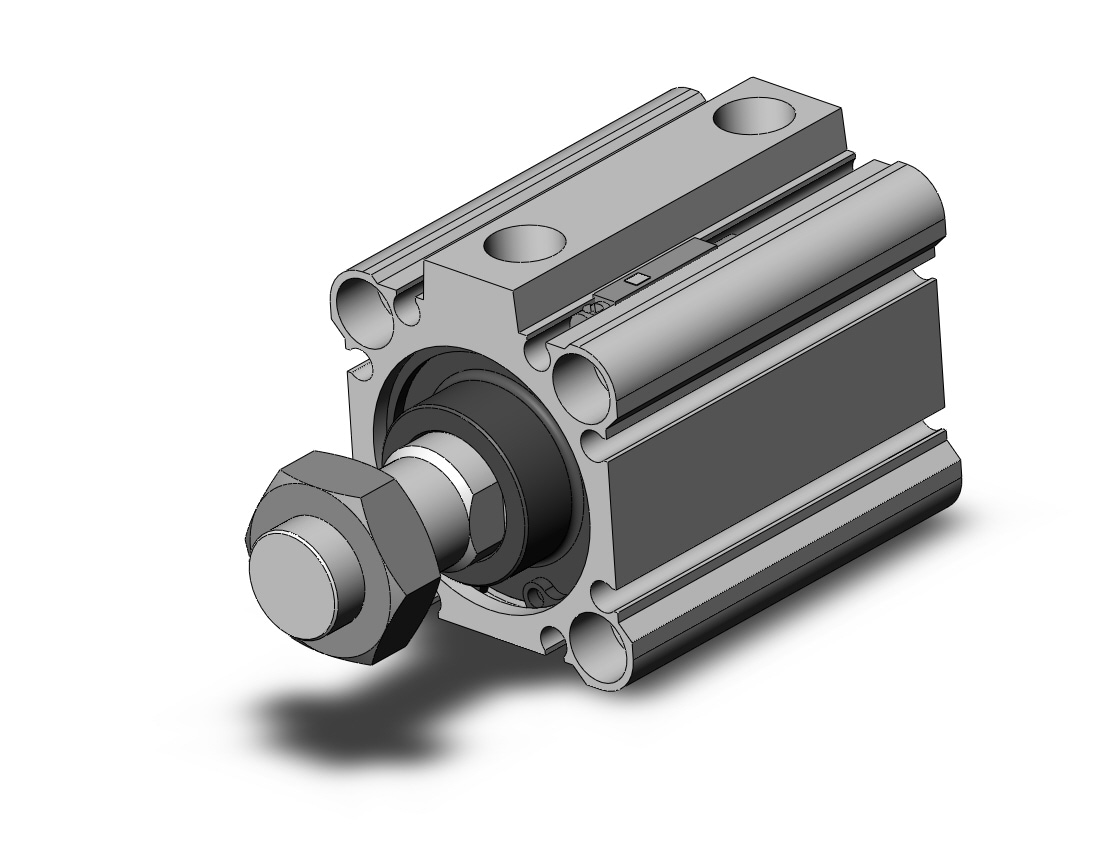 SMC CDQ2B32-25DMZ-A93L-XC35 cylinder, CQ2-Z COMPACT CYLINDER