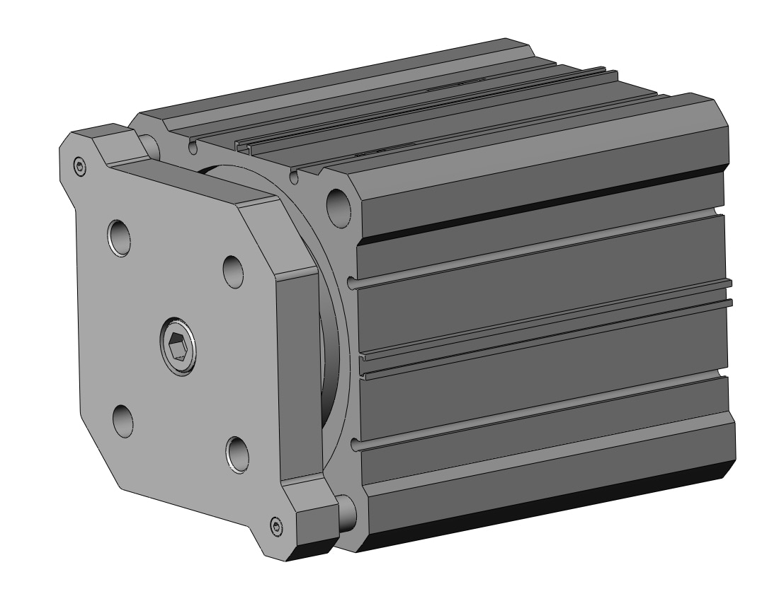 SMC CDQMA100-75-M9PSAPC compact guide rod cylinder, cqm, COMPACT CYLINDER W/GUIDE