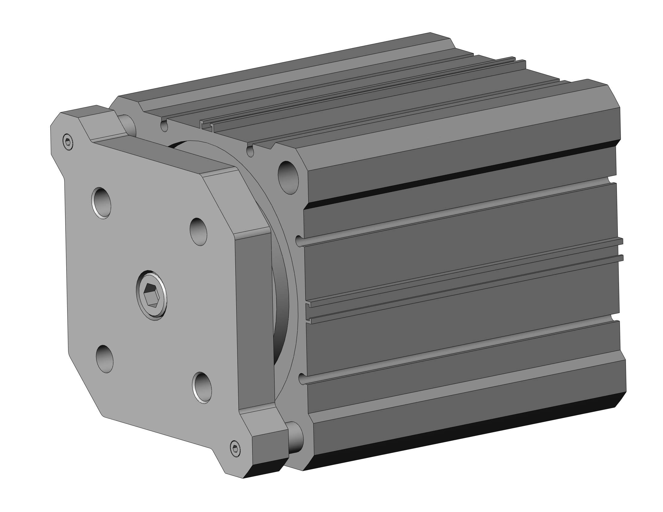 SMC CDQMA100TF-75 cyl, compact, auto-switch, CQM COMPACT GUIDE ROD CYLINDER