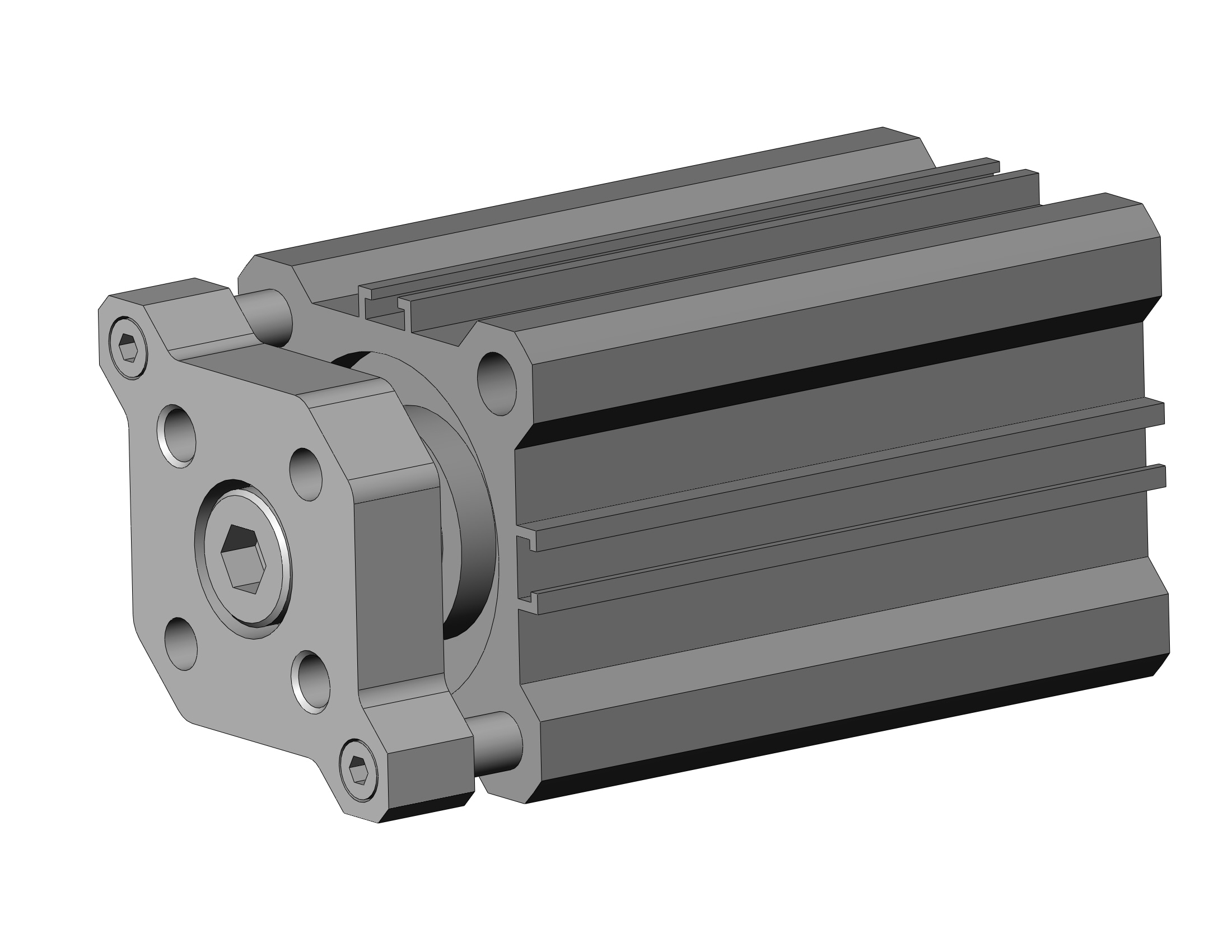 SMC CDQMA32-40-A93 32mm cqm dbl acting. auto-sw, CQM COMPACT GUIDE ROD CYLINDER